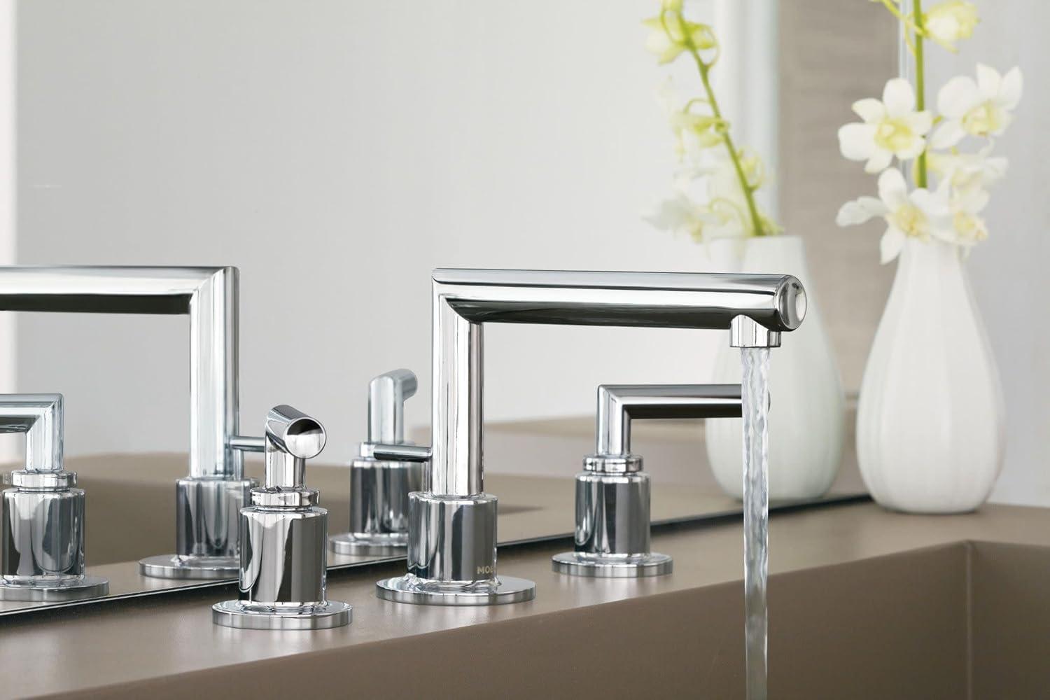 Moen Arris Widespread Bathroom Faucet with Drain Assembly TS43002