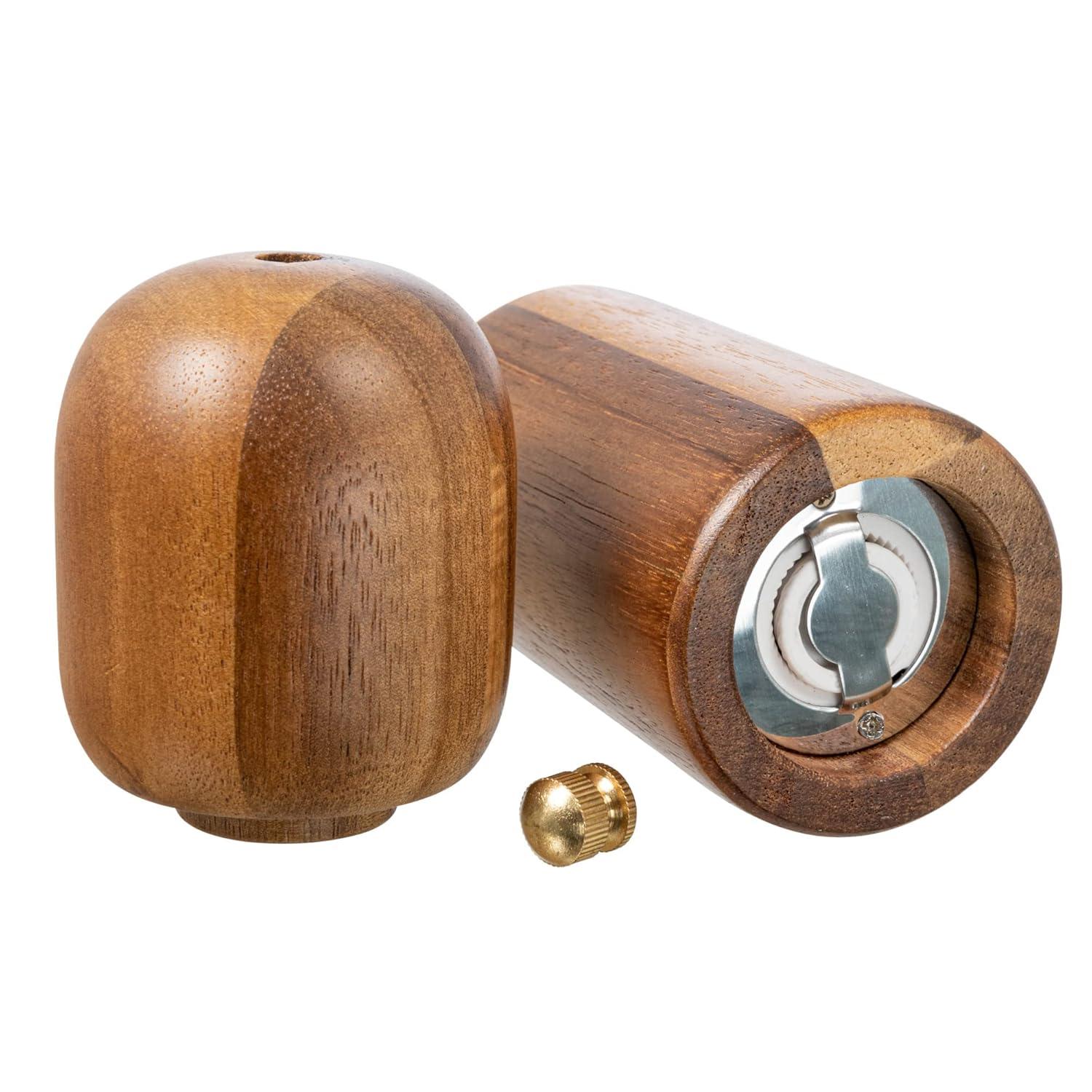 Creative Co-Op Modern Wood Salt And Pepper Mill,