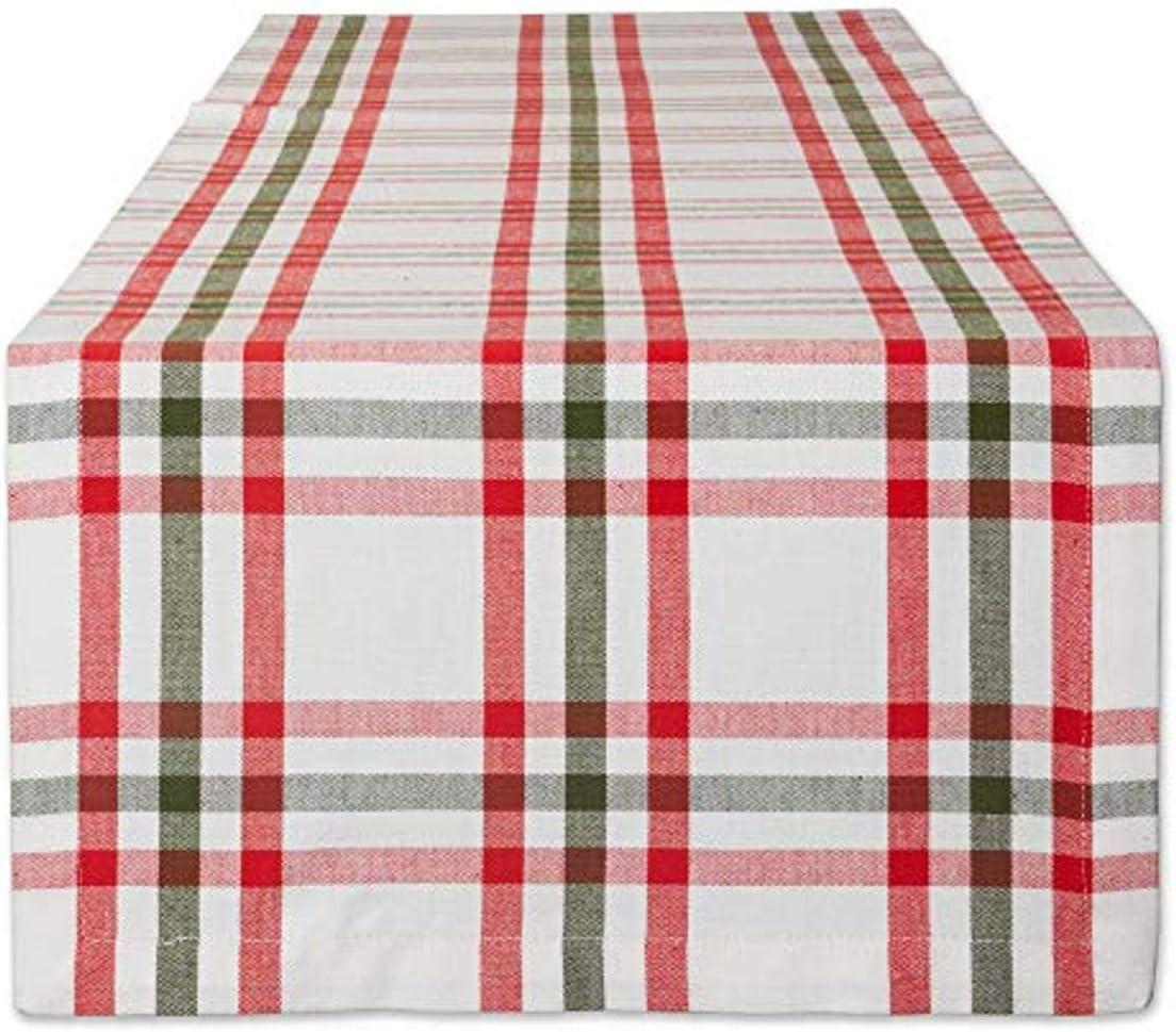 Kitchen & Tabletop Jolly Tree Collection Table Runner, Nutcracker Plaid, 14x72"