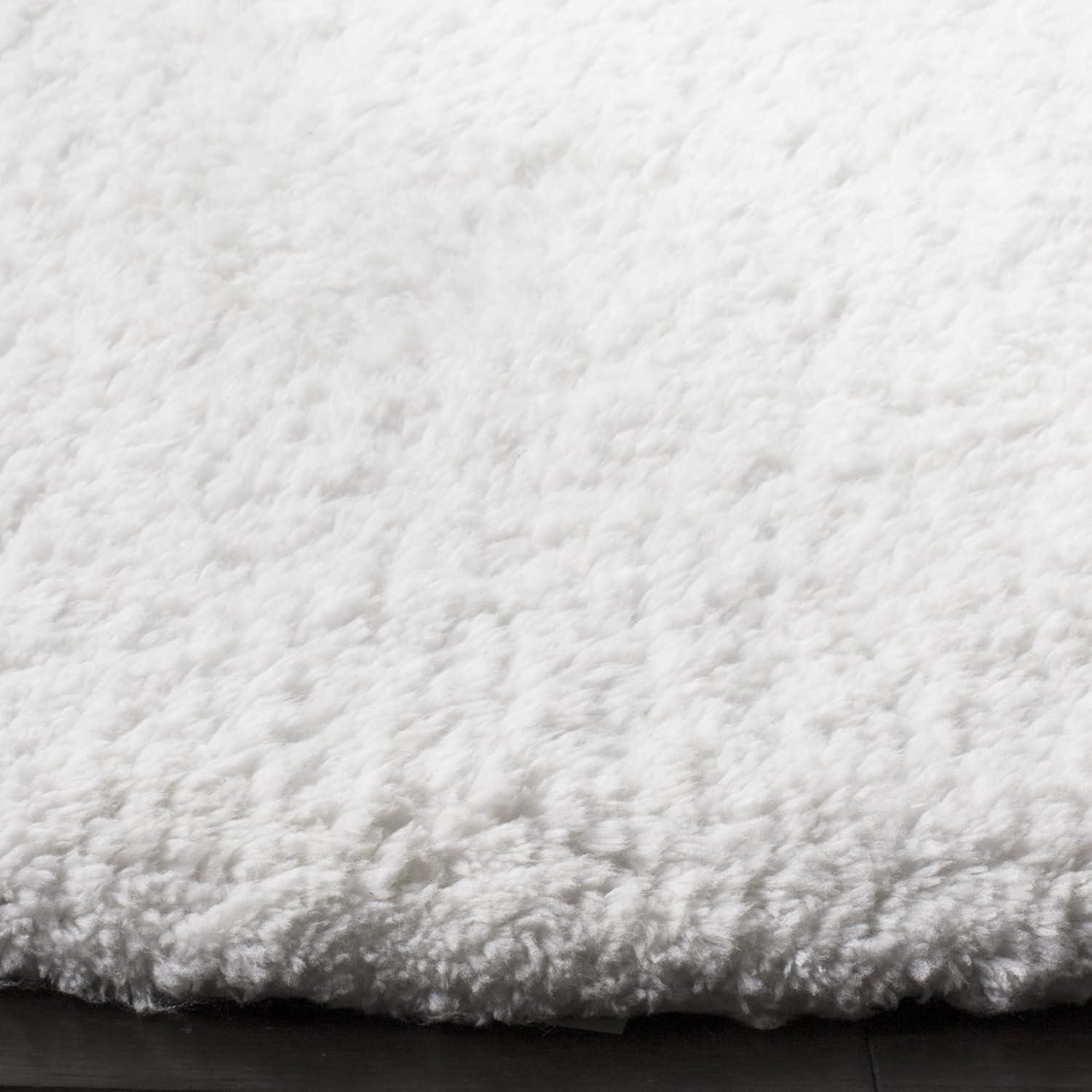 Sheep Shag SSG120 Hand Woven Area Rug - Ivory - 6'x9' - Safavieh.