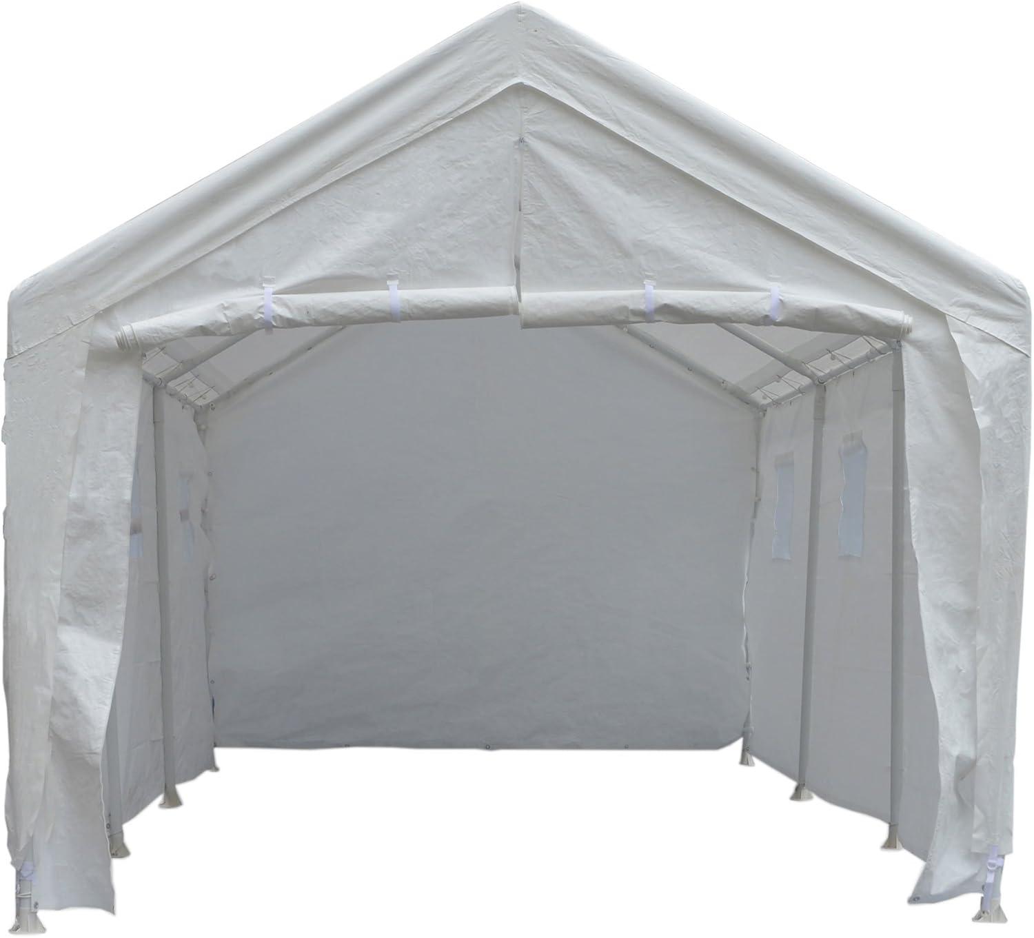 King Canopy Hercules 10ft 8in x 20ft Steel Frame Enclosed Canopy Garage