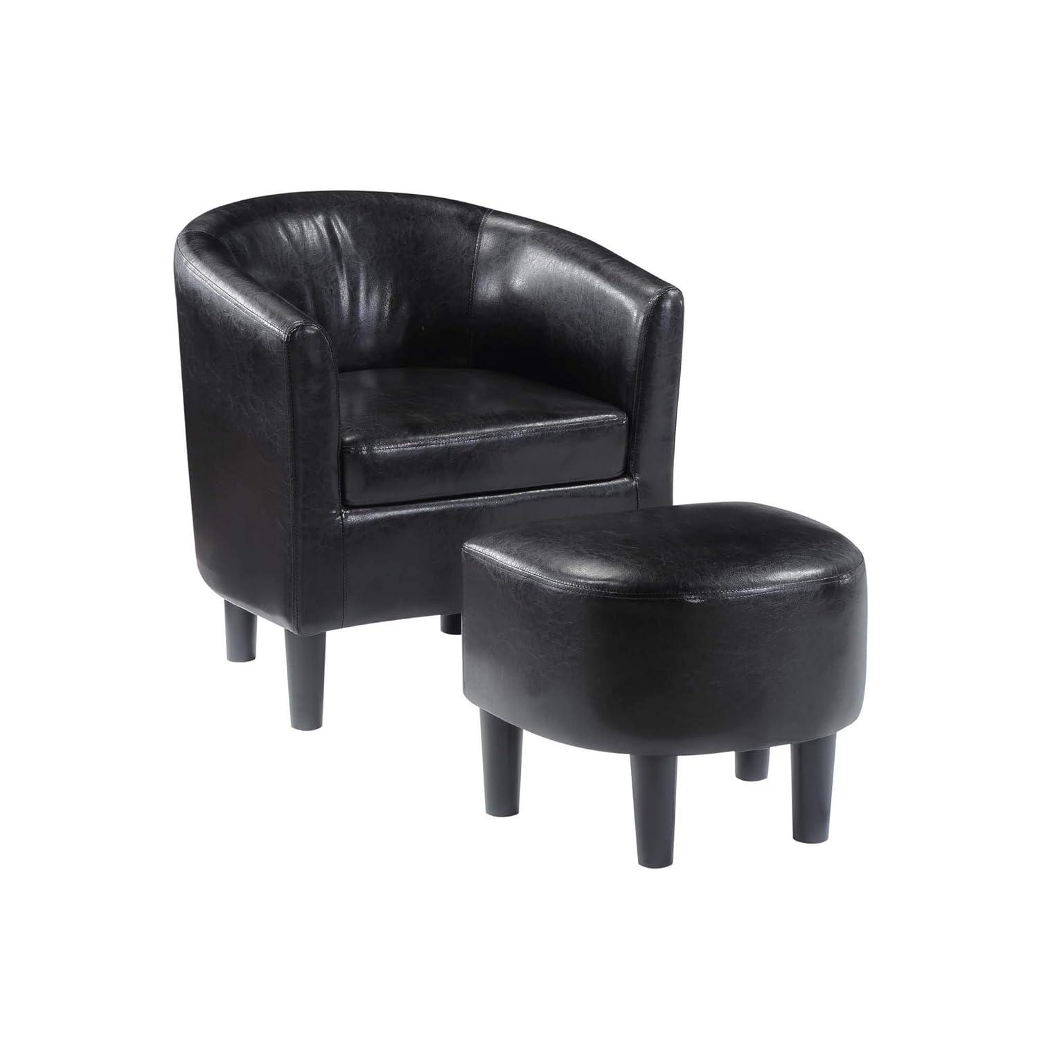 Take a Seat Churchill Accent Chair with Ottoman