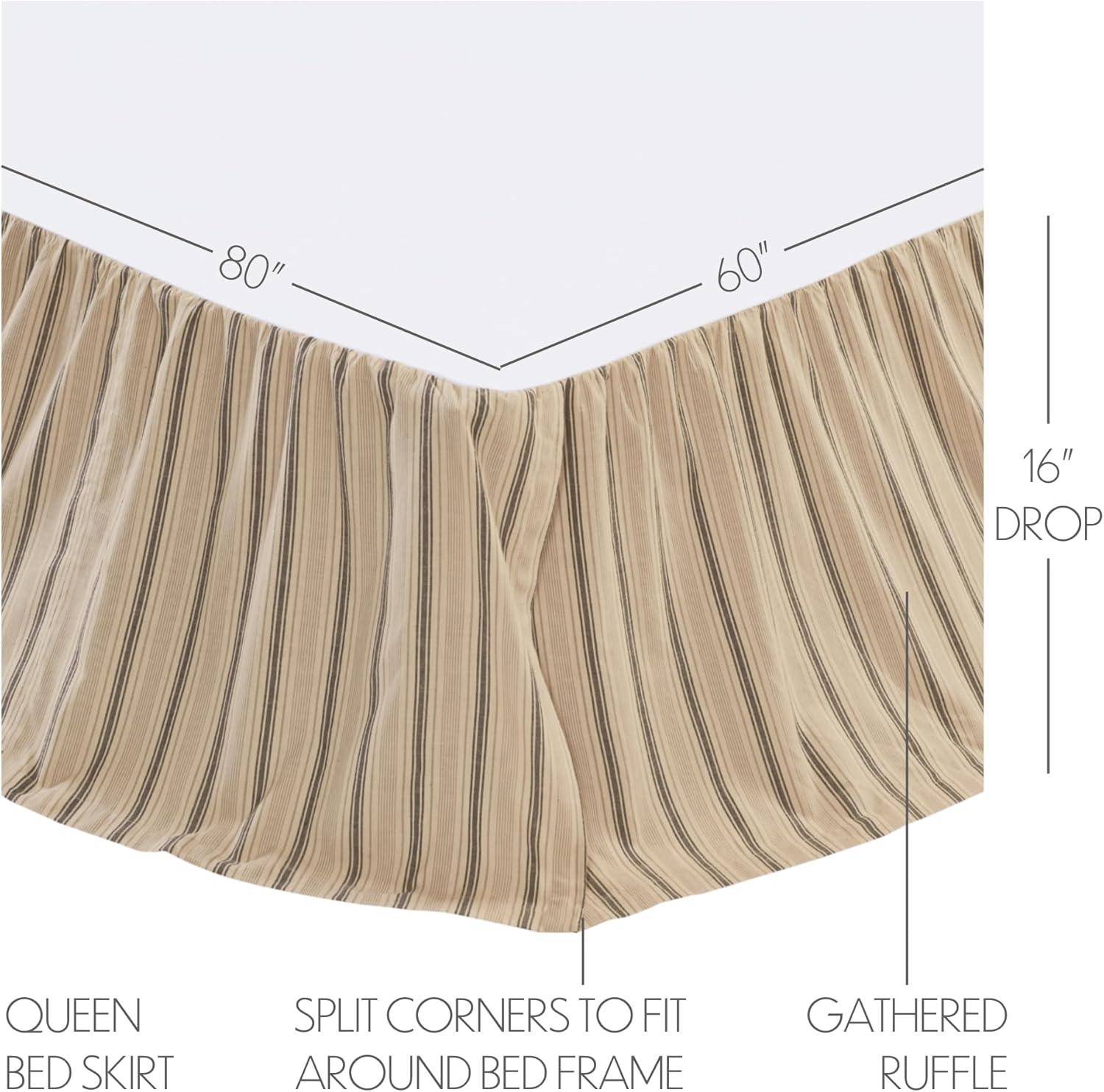 VHC Brands Sawyer Mill Ruffled Bed Skirt
