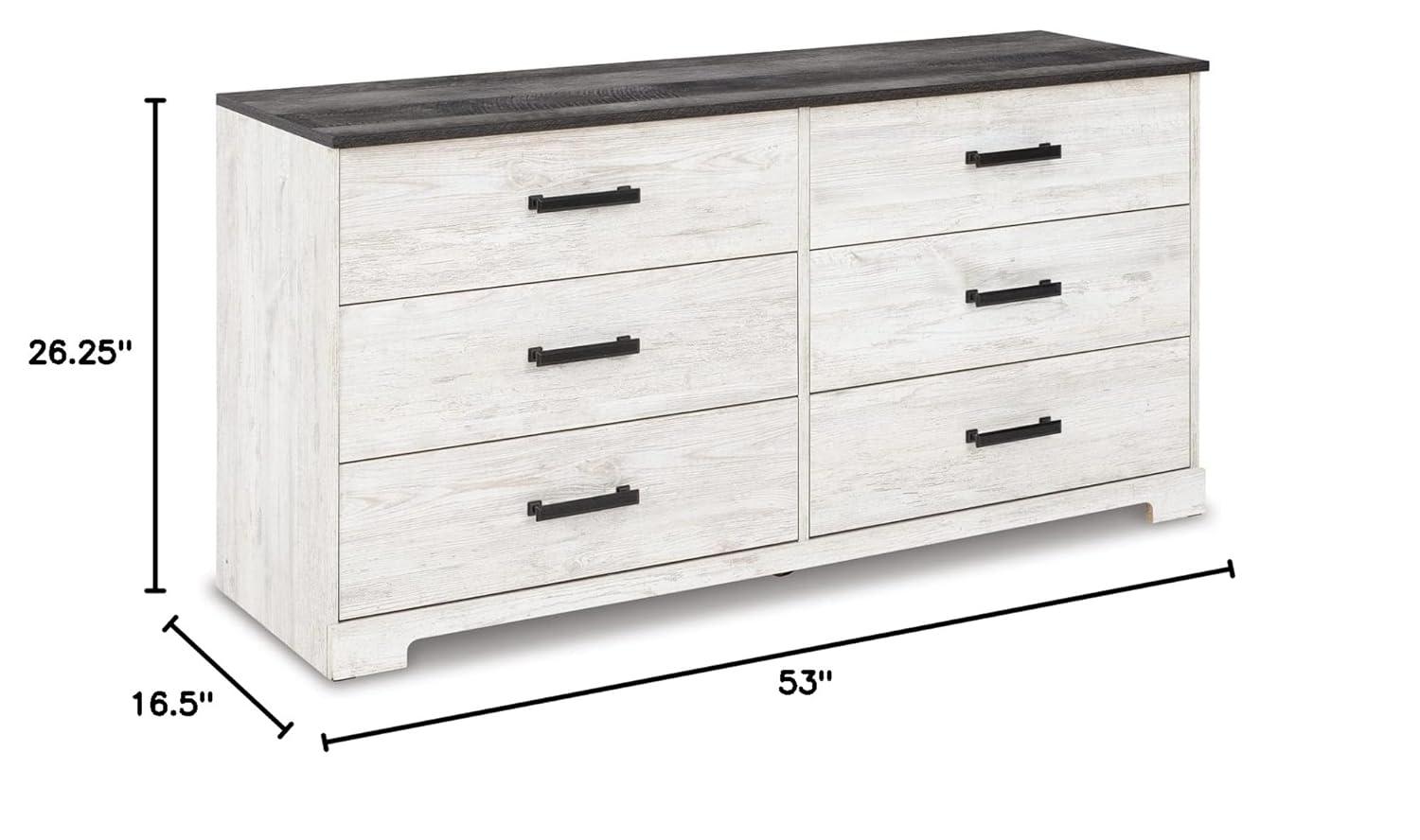 Sand & Stable™ Carnforth 52.72'' W 6 - Drawer Dresser
