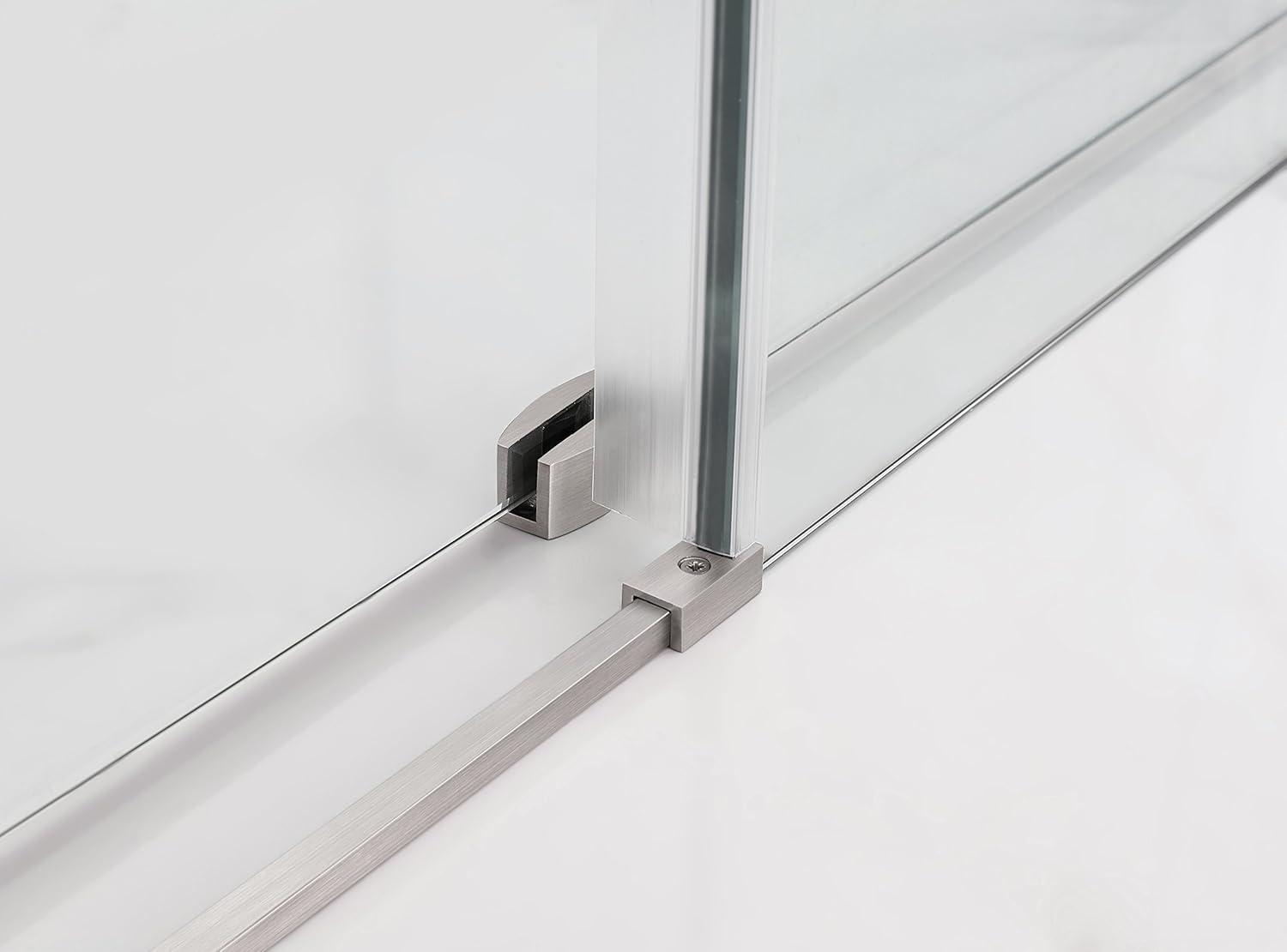 Coraline XL 60" - 64" W x 36" D x 80" H Frameless Rectangle Sliding Shower Enclosure