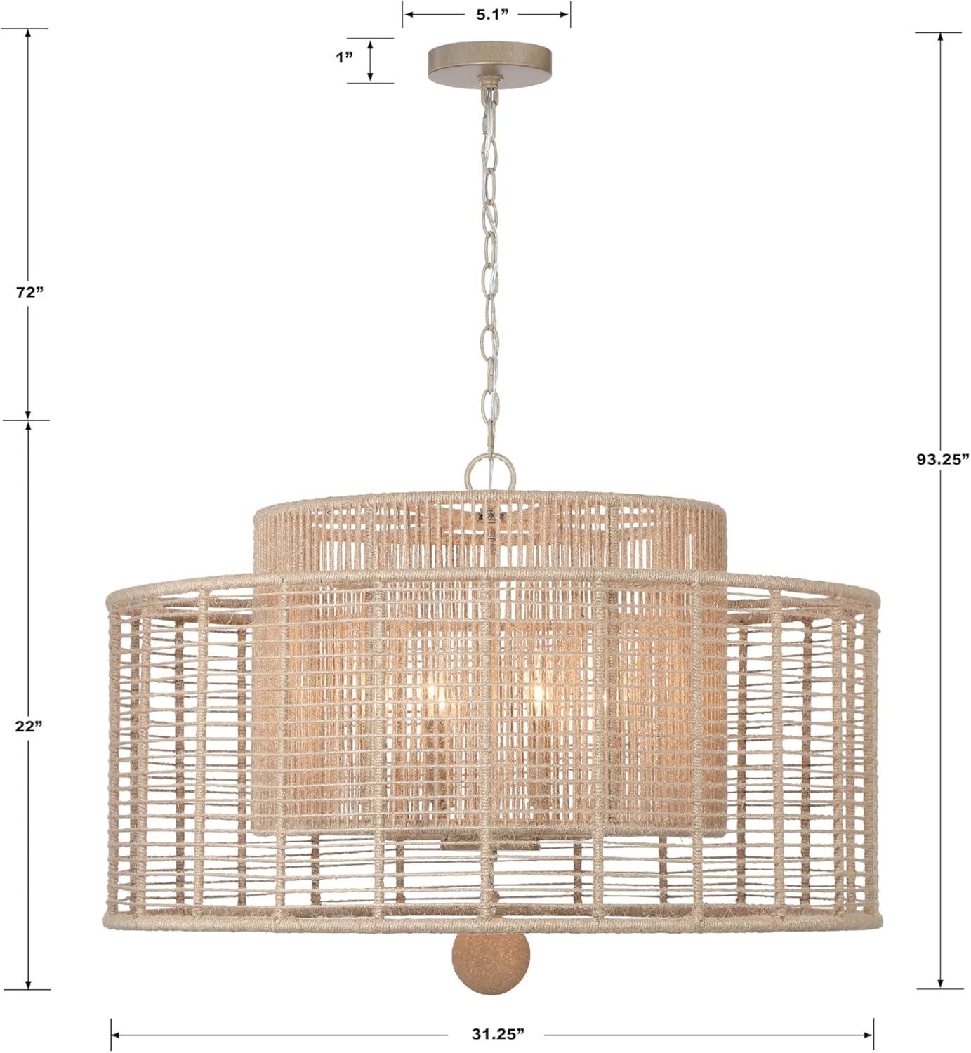 Crystorama Lighting Jayna 8 - Light Chandelier in  Burnished Silver