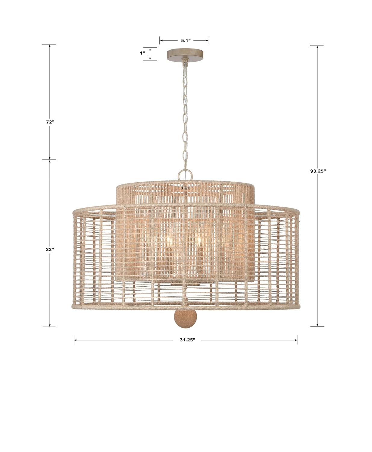 Crystorama Lighting Jayna 8 - Light Chandelier in  Burnished Silver