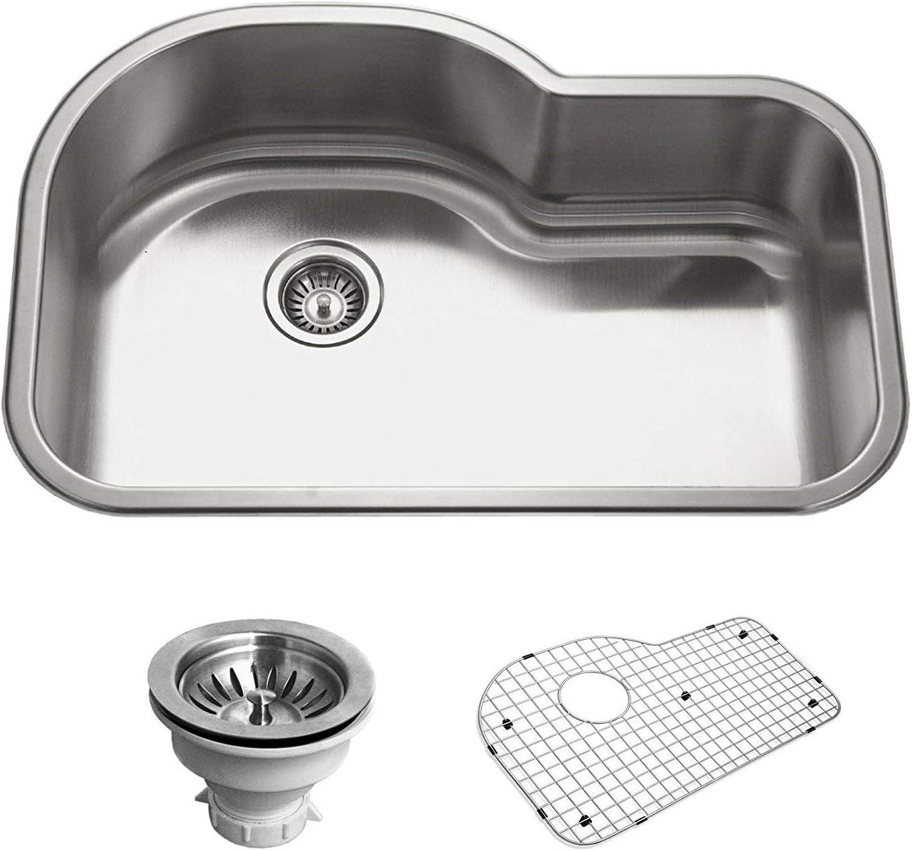 Belleo 31.5'' L Drop-In Single Bowl Stainless Steel Kitchen Sink