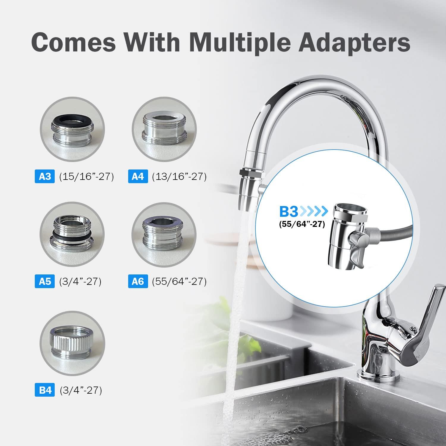 Frizzlife DS99 Dual Countertop Water Filter System, 8-Stage Stainless Steel Faucet Water Filtration System