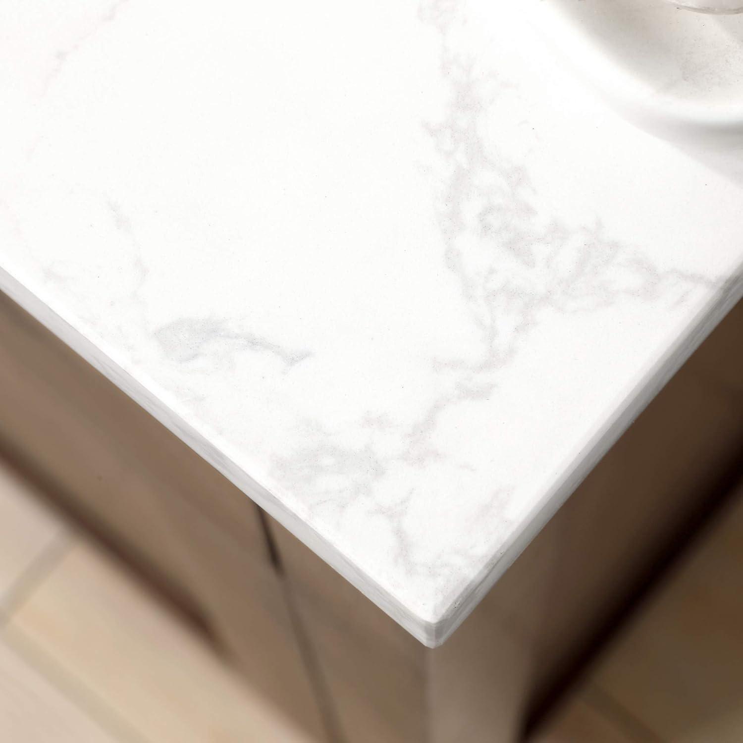 OVE Decors Athea 42 in. W Bath Vanity with Premium Countertop and Power Bar