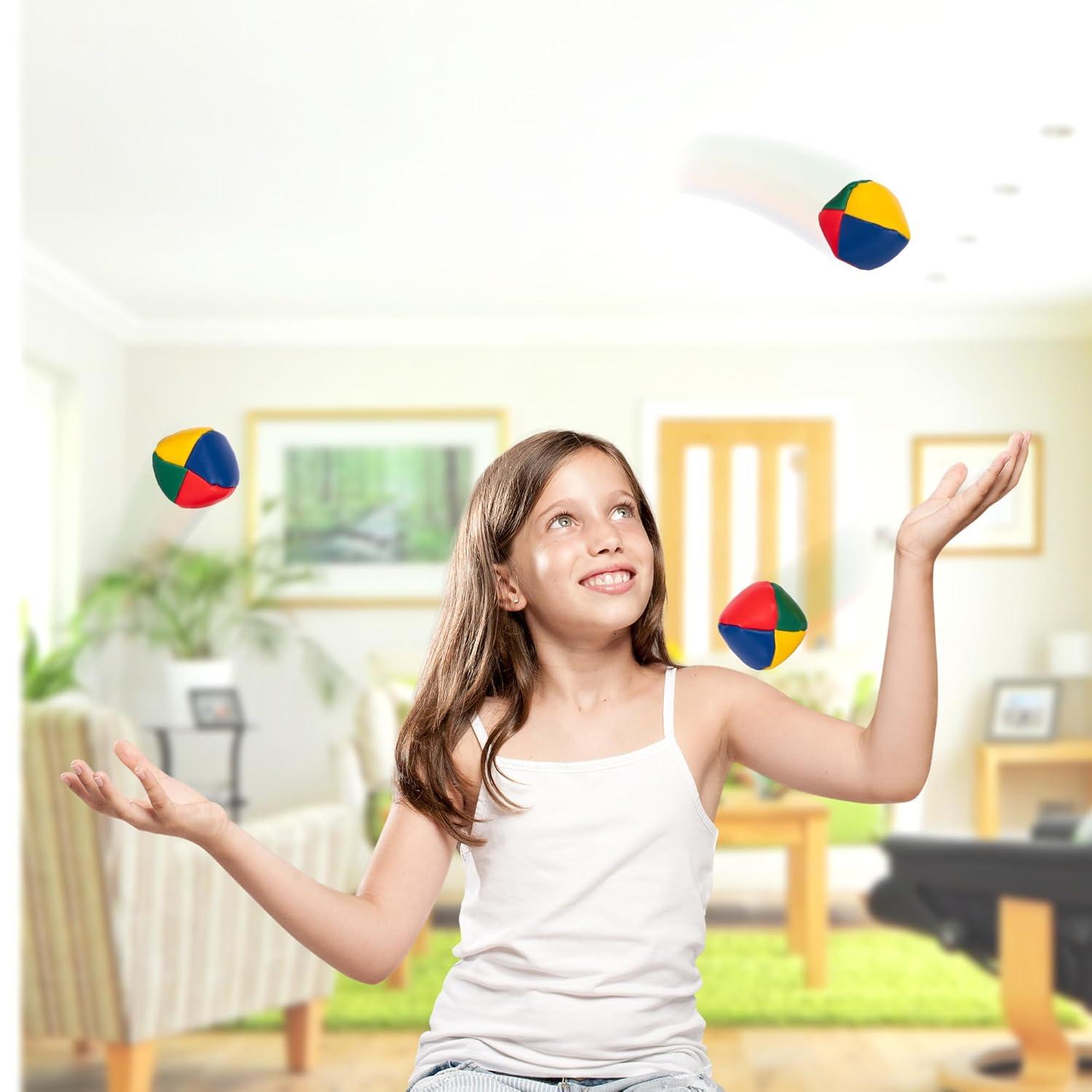 ArtCreativity Juggling Balls for Beginners and Professionals (Set of 3) Learning Toy, Juggling Balls Set, Learn to Juggle Balls, Easter Basket Stuffers, Best Gift for Kids and Adults