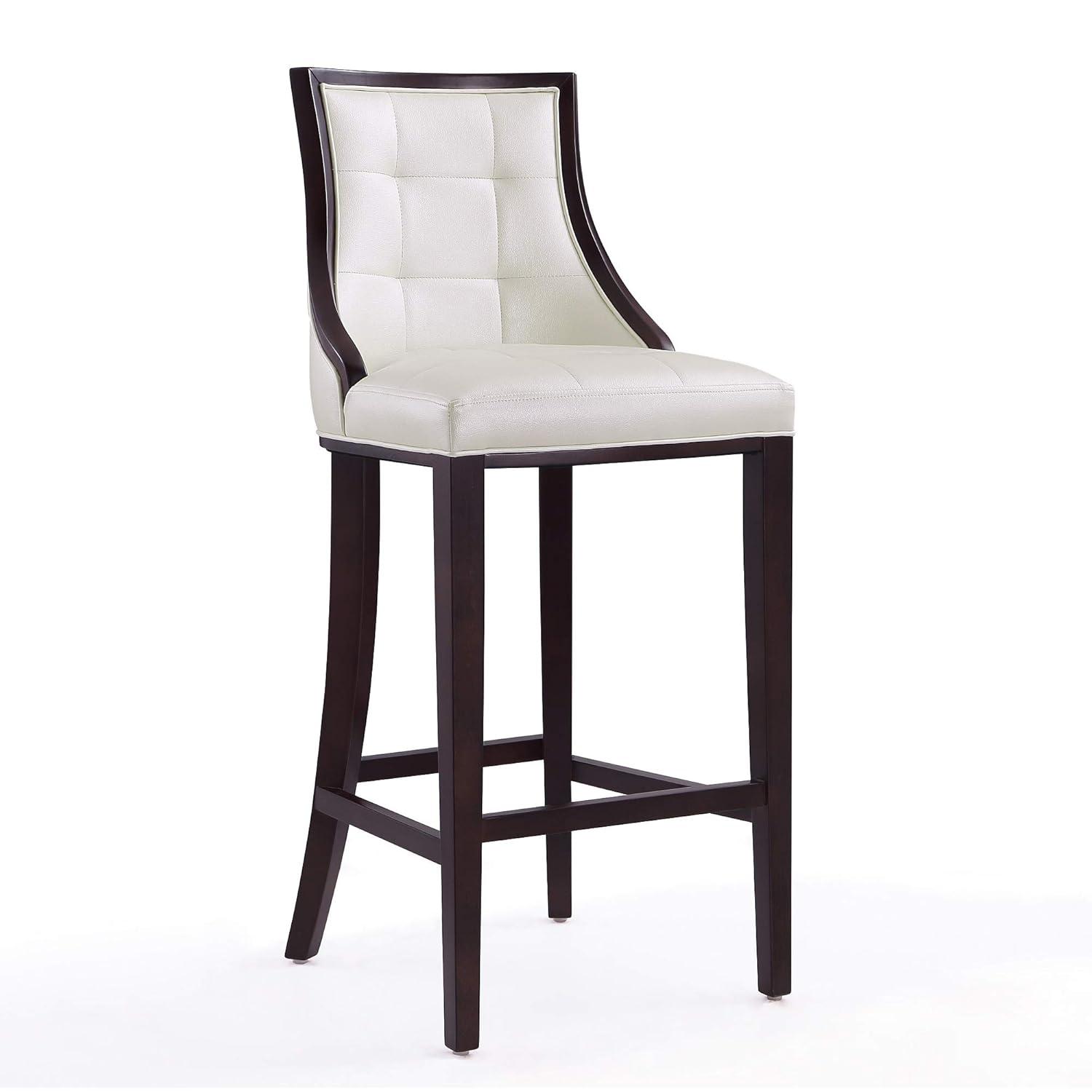 Set of 3 Fifth Avenue 31.5" Beech Wood Barstools with Footrest - Manhattan Comfort