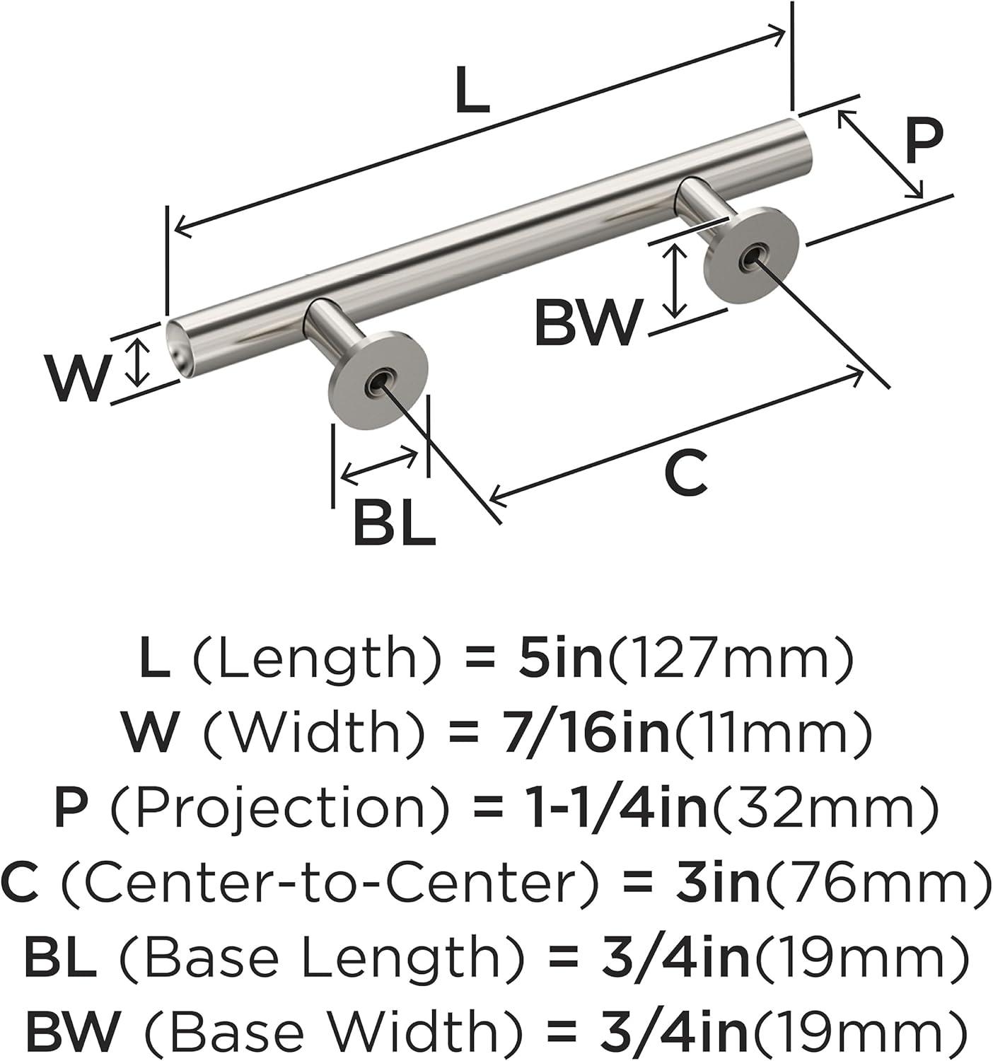 Radius 3 inch (76mm) Center-to-Center