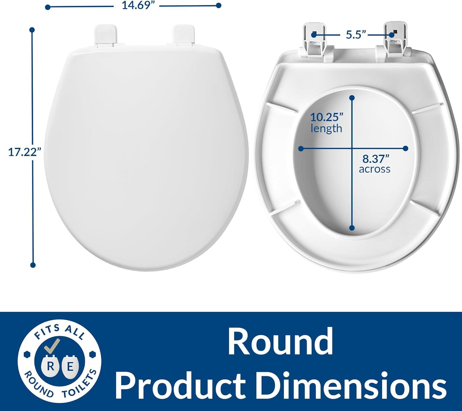 Caswell Round Slow Close Toilet Seat and Lid