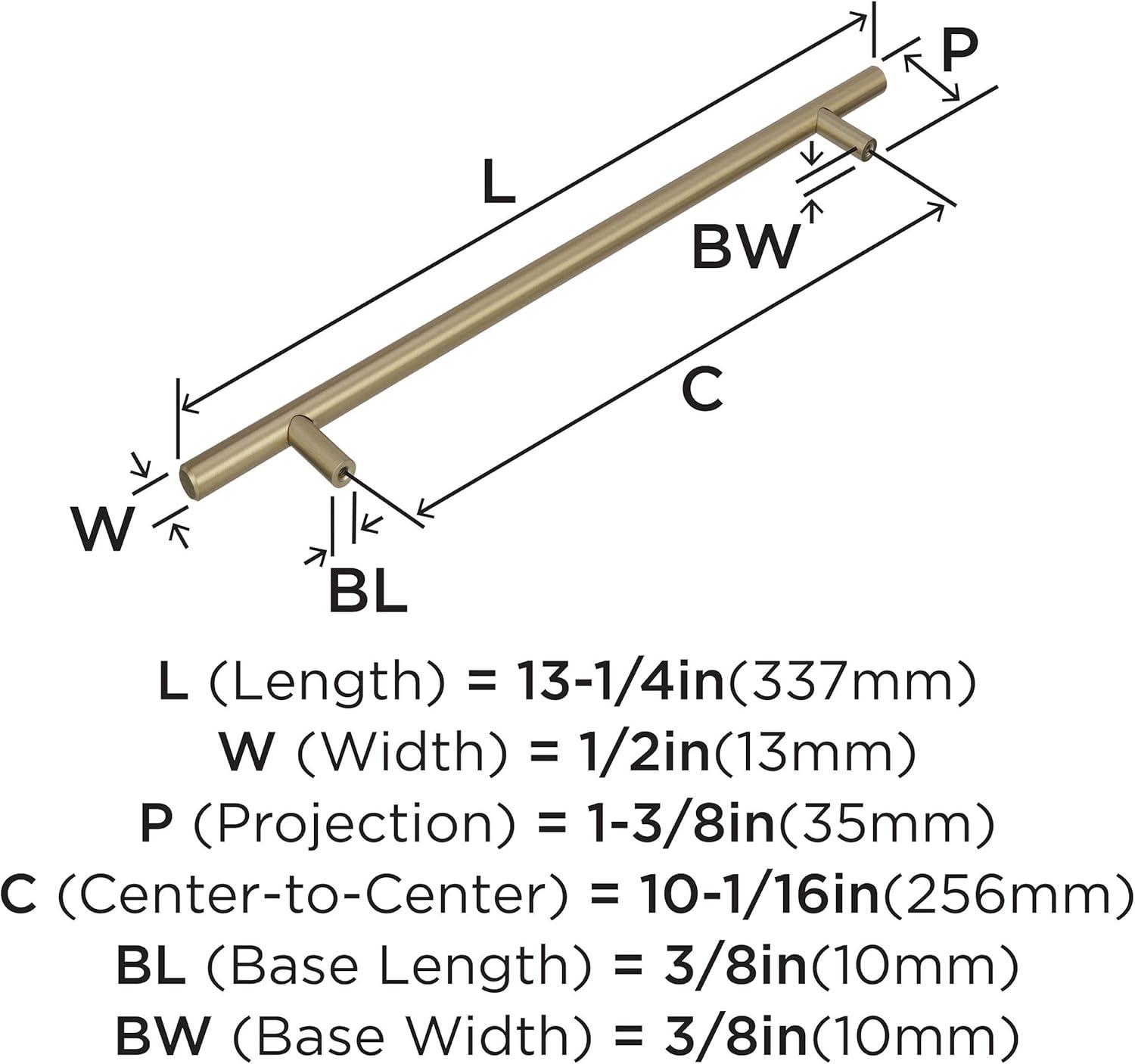 Wayfair Basics® Bar Pulls 10 1/16" Center to Center Bar Pull