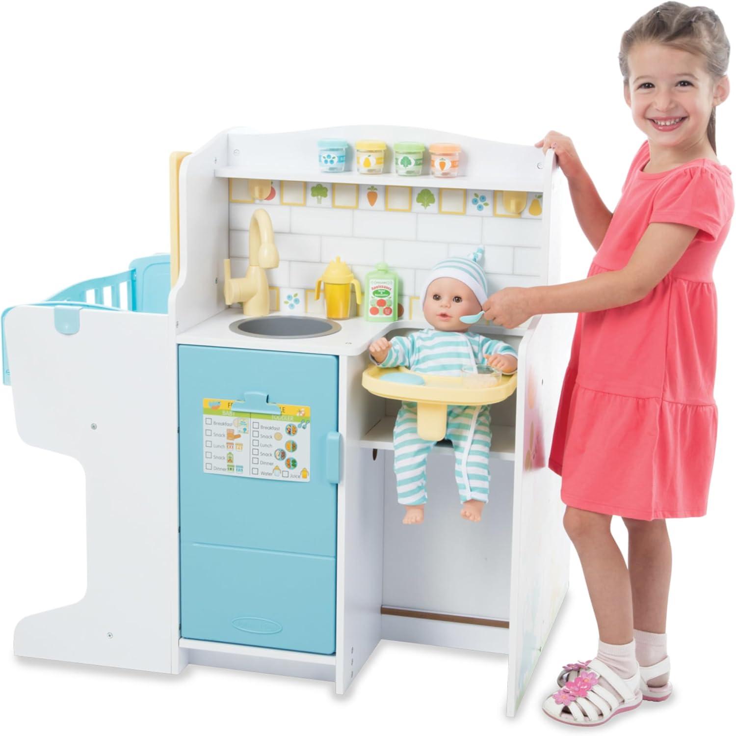 Melissa & Doug Mine to Love Baby Care Activity Center for Dolls - Kitchen, Nursery, Bathing-Changing