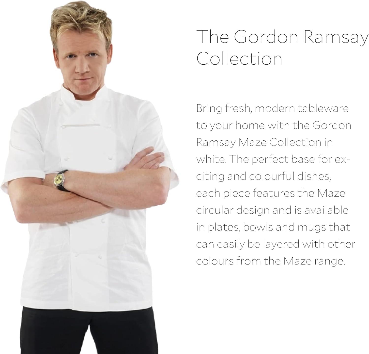 Royal Doulton Exclusively for Gordon Ramsay Gordon Ramsay GR Maze Denim Line Cereal Bowl 7" Set of 4 (Set of 4)