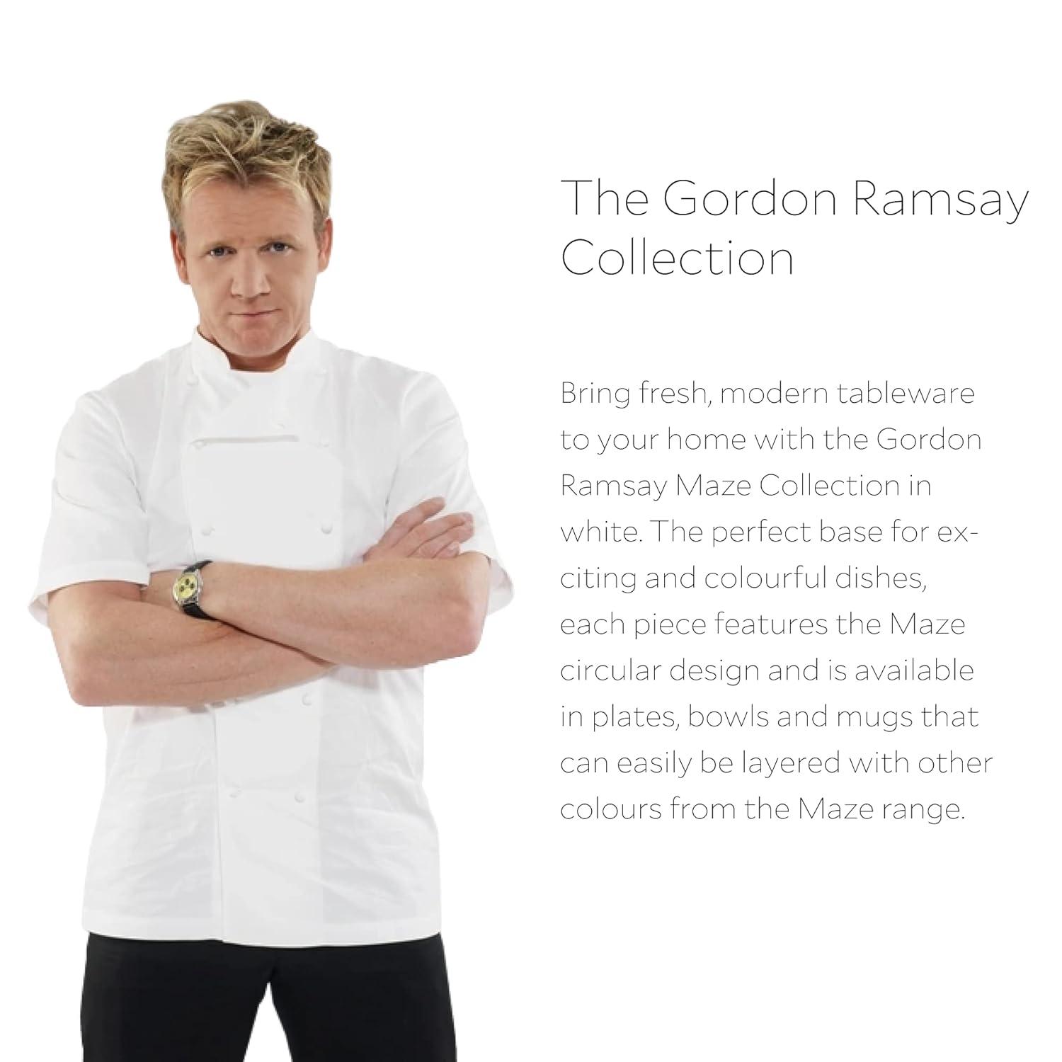 Royal Doulton Exclusively for Gordon Ramsay Gordon Ramsay Maze  Line Cereal Bowl 7" Set of 4 (Set of 4)