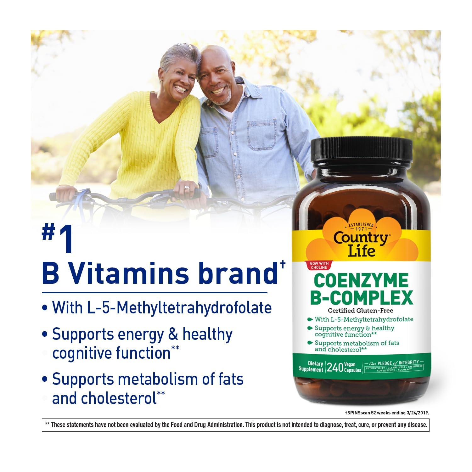 Country Life Coenzyme B-Complex, 240 Vegan Capsules