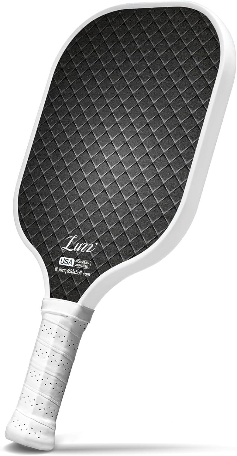 Luzz Pickleball Paddles T700 Carbon Fiber Pickleball Paddle Sandblasted Surface with Honeycomb Core Pickle Ball Rackets for Ultimate Spin & Control