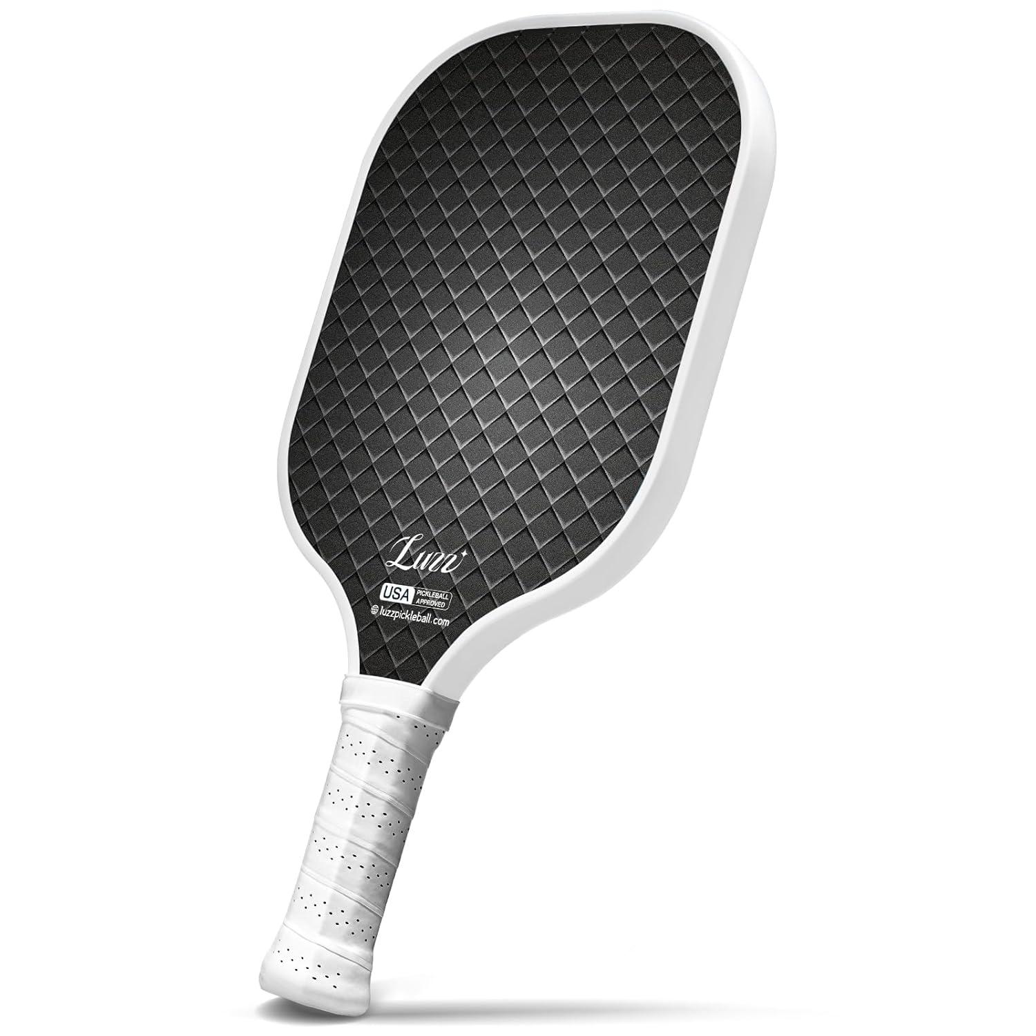 Luzz Pickleball Paddles T700 Carbon Fiber Pickleball Paddle Sandblasted Surface with Honeycomb Core Pickle Ball Rackets for Ultimate Spin & Control