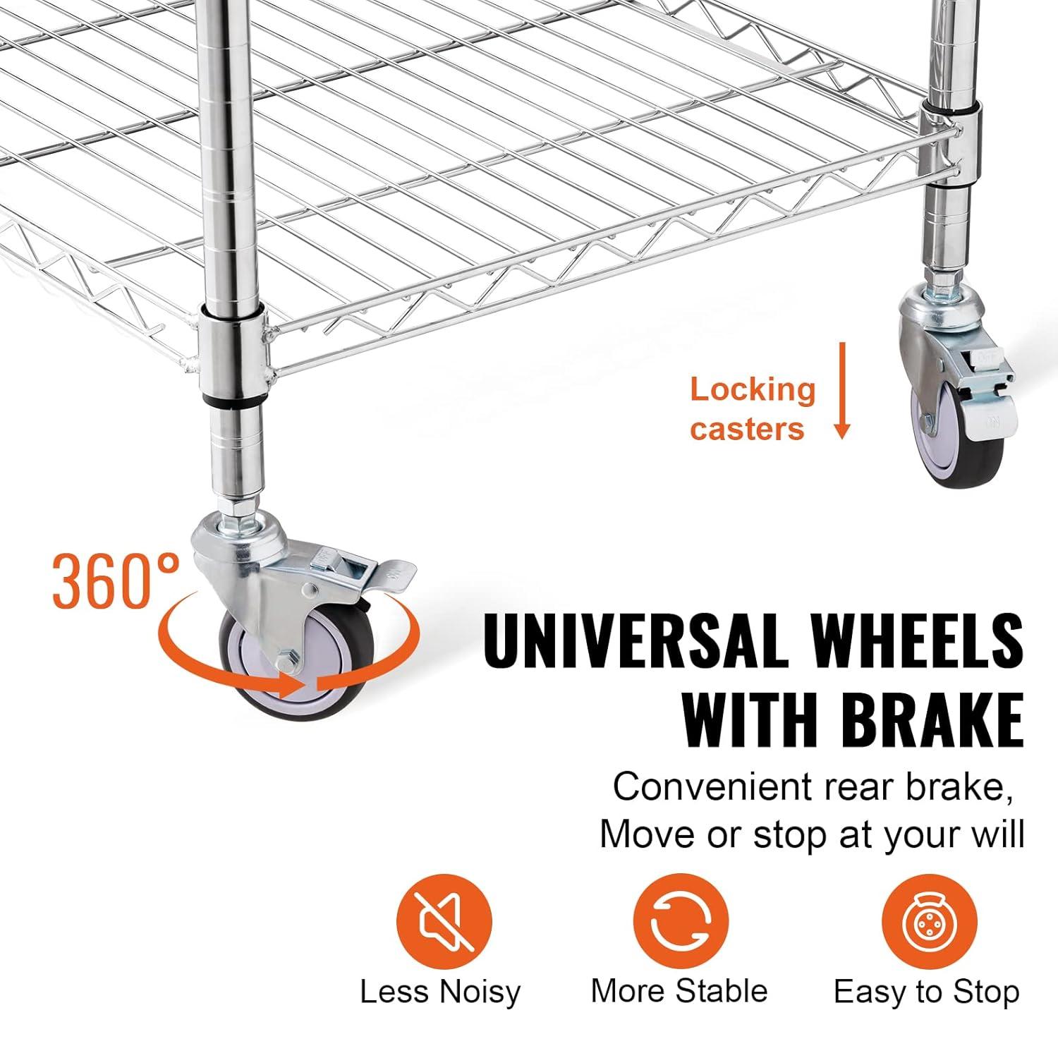 VEVOR Metal Kitchen Cart