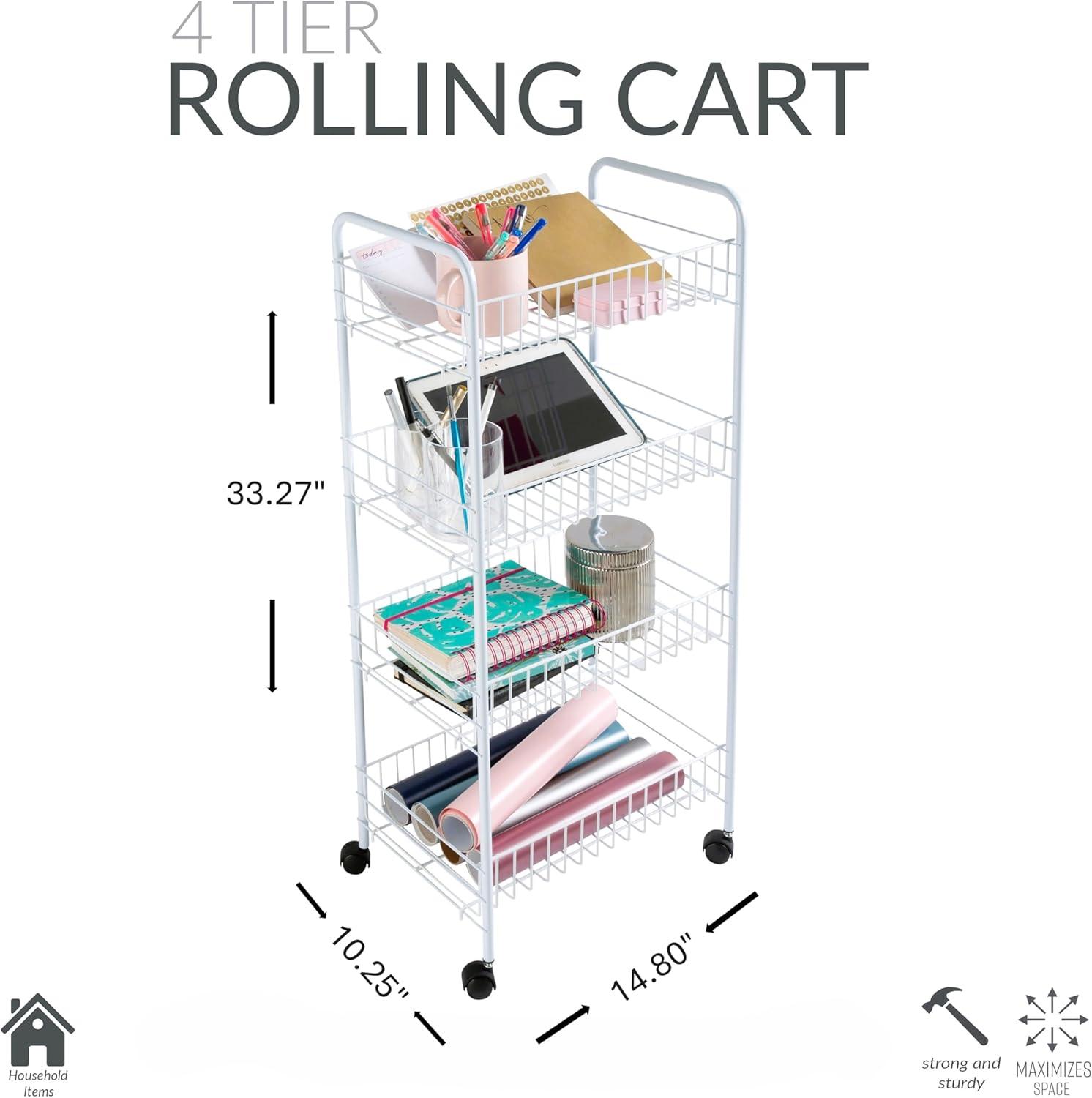 Simplify Gould 32.25'' H x 22'' W Utility Cart with Wheels