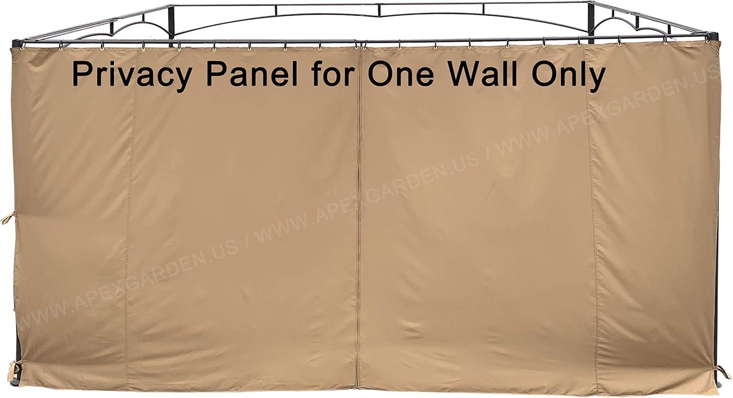 APEX GARDEN Universal 14-ft Privacy Panel Curtain/Side Wall Sunshade (One Side Only) (14 Ft, 168"(W) x 84"(H))