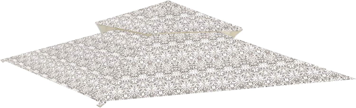 Garden Winds Garden Winds Gray Fabric Replacement Canopy for Gazebo