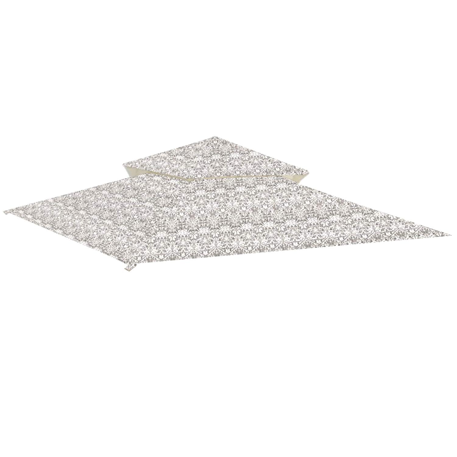Garden Winds Garden Winds Gray Fabric Replacement Canopy for Gazebo