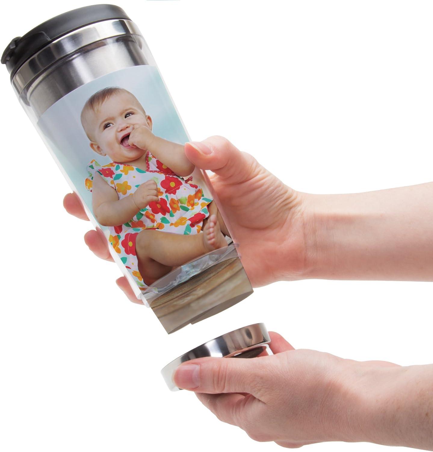 Thermo-Temp 12 oz. Stainless Steel Photo Travel Tumbler