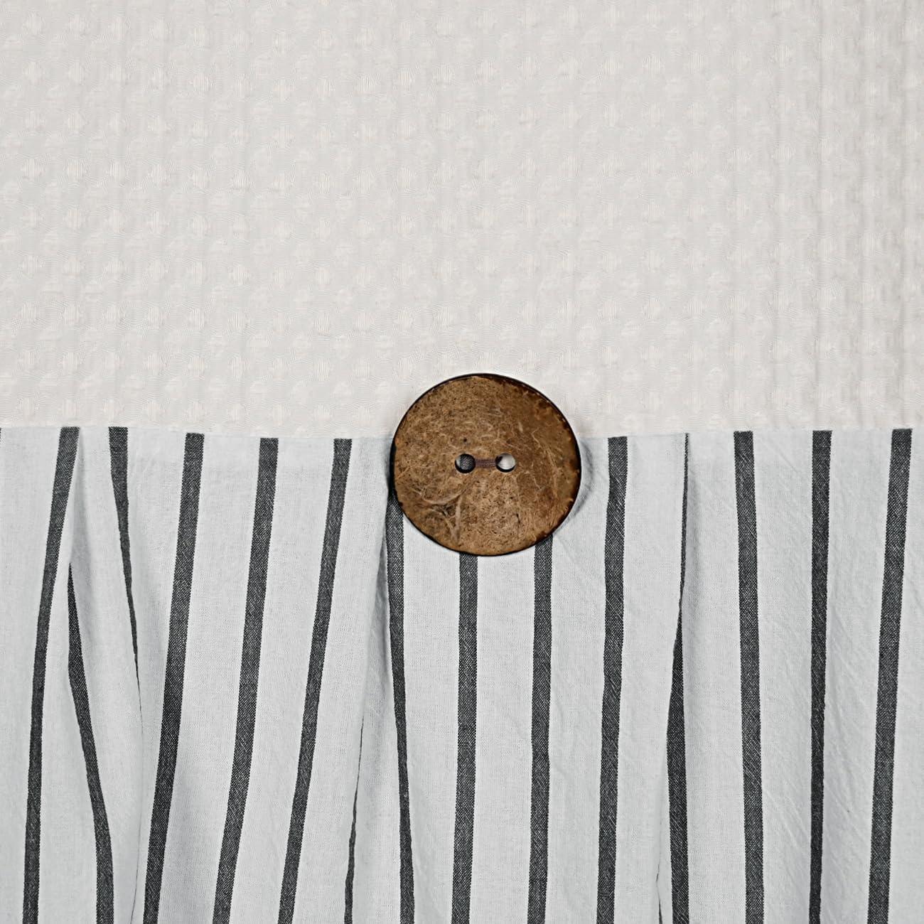 Gracie Oaks Daeb Cotton Blend Shower Curtain