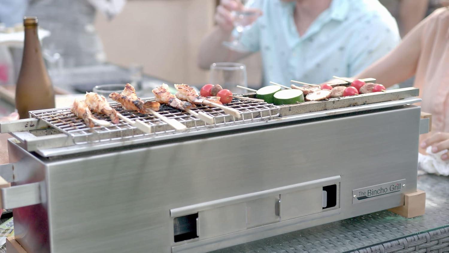 The Bincho Grill 24" Yakitori Tabletop Charcoal Grill