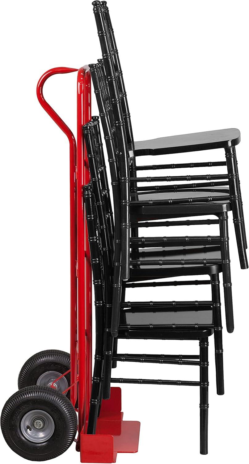 Emma and Oliver Red Chiavari Stack Chair Dolly - Party Event Rental Furniture