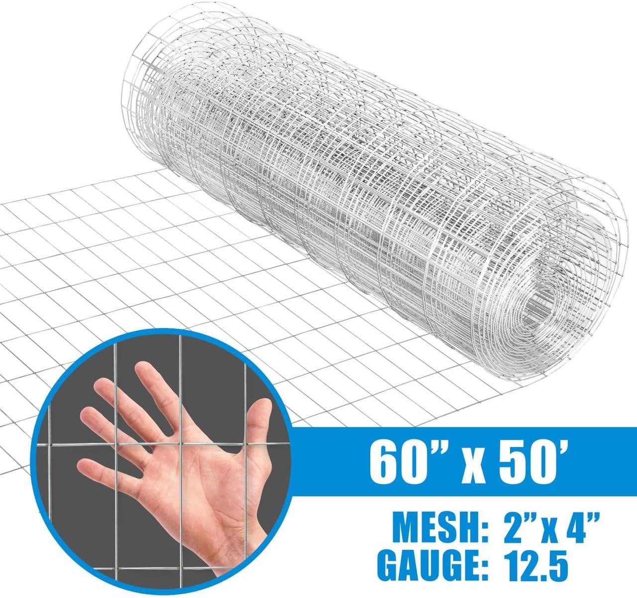 Fencer Wire Fencer Wire 12.5 Gauge Galvanized Welded Fence Wire Roll with Mesh , Multiple Options
