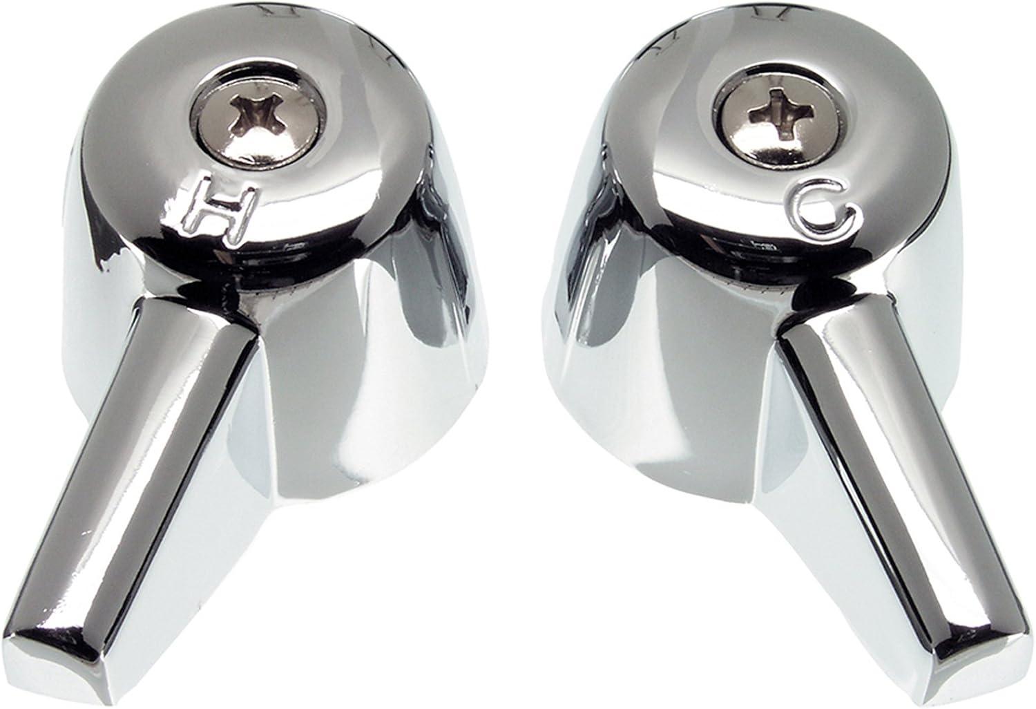 Chrome Lever Faucet Handles for Bathroom and Kitchen