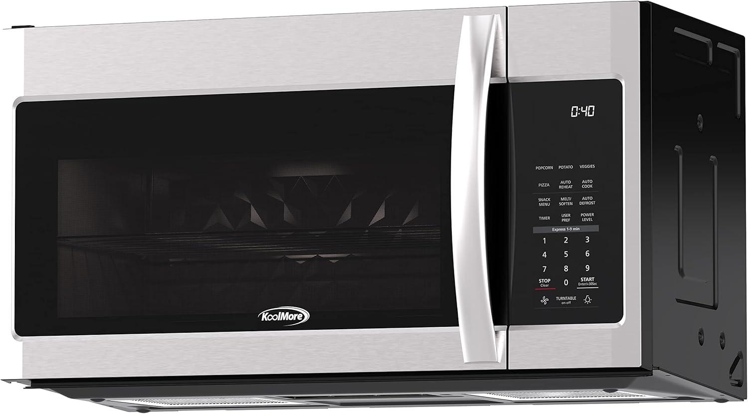 KoolMore 1.9 Cu. ft. Over the Range Stainless Steel Microwave.