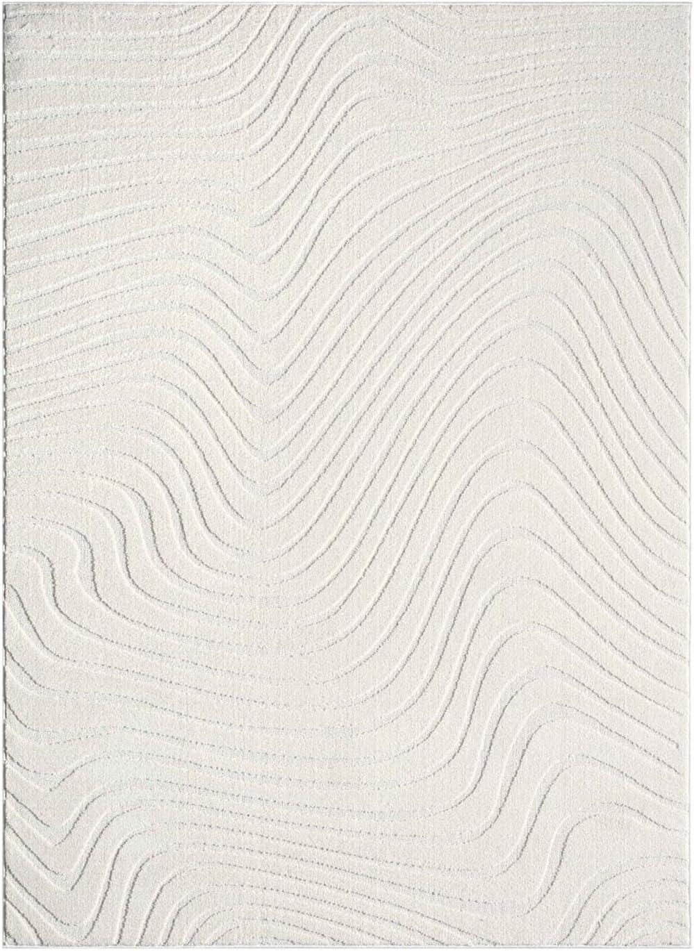 Luxe Weavers Abstract Wave Area Rug