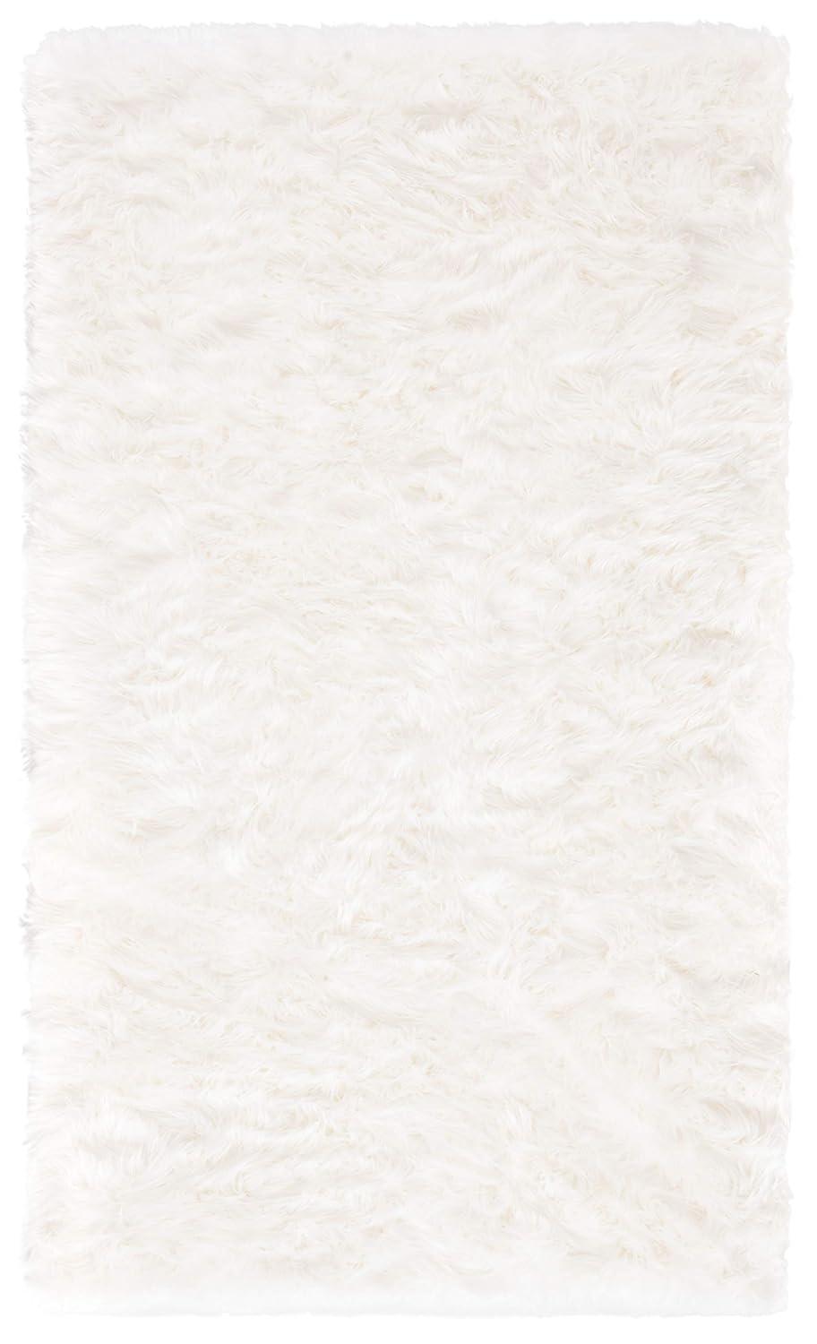 Faux Sheep Skin FSS235 Power Loomed Indoor Area Rug - Ivory - 5'x7' - Safavieh