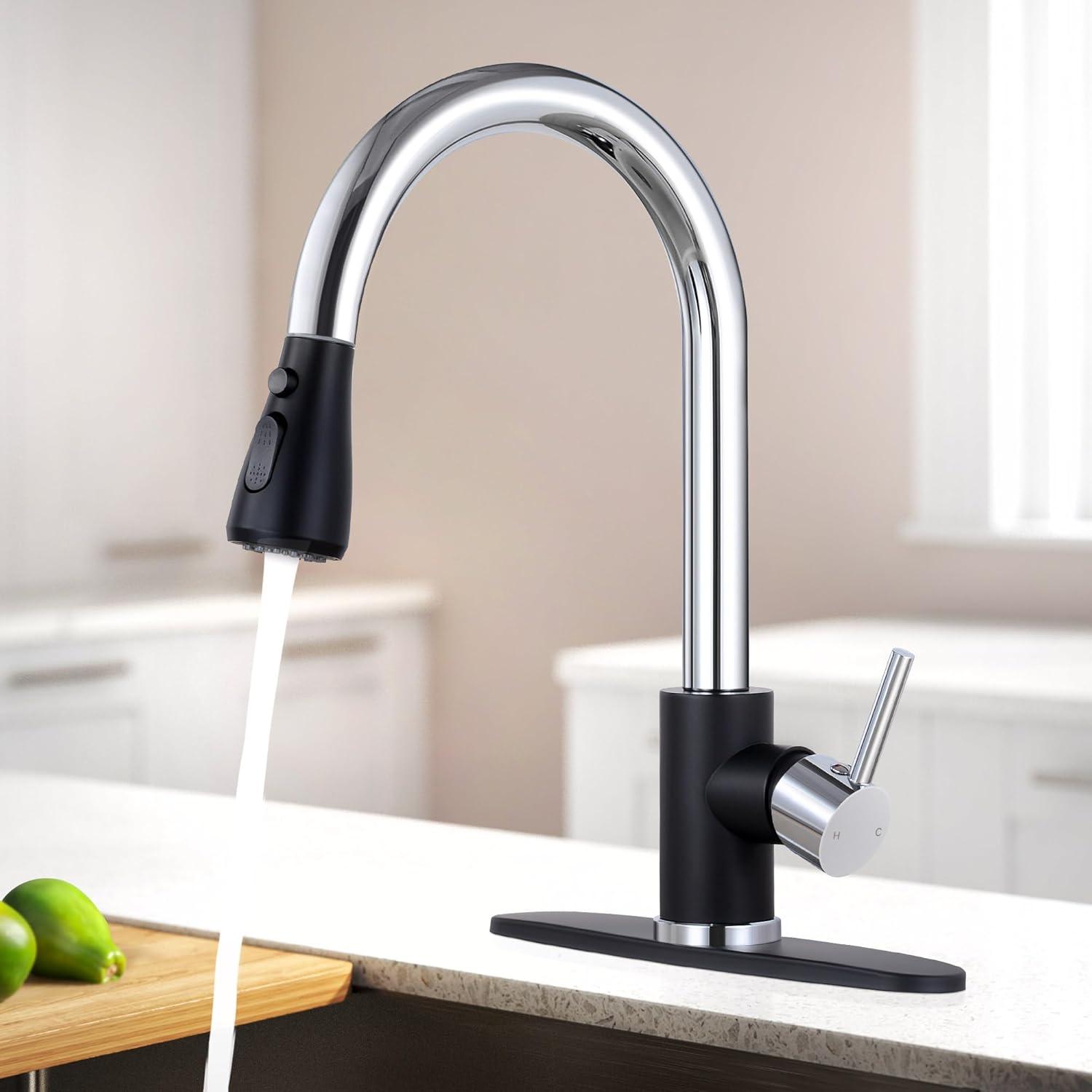 Pull Down Single Handle Kitchen Faucet