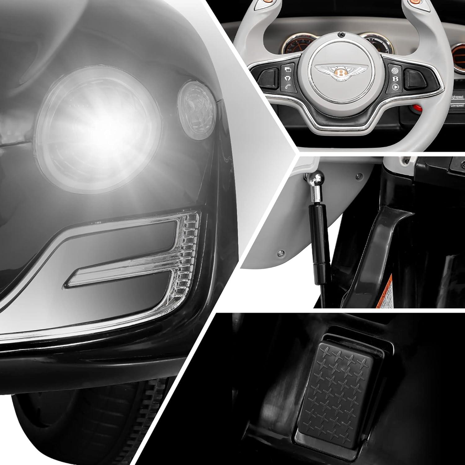 Kids Bentley Style GT Coupe EXP12 12V Battery Ride On Car Electric 2.4G Remote Control Green