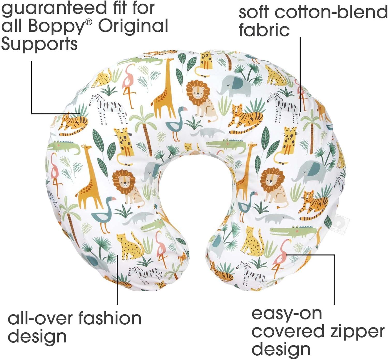 Boppy Original Support Nursing Pillow Cover - Colorful Wildlife