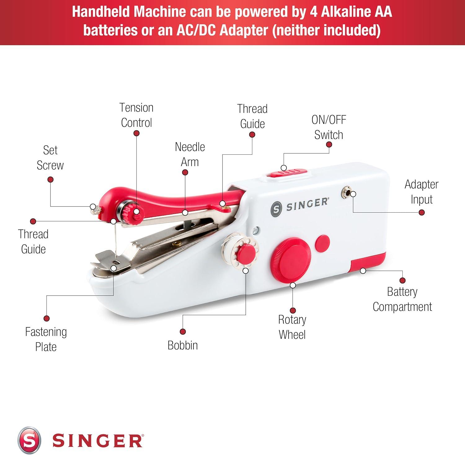 SINGER Stitch Sew Quick Portable Mending Machine - Single Thread Machine for Quick Repairs