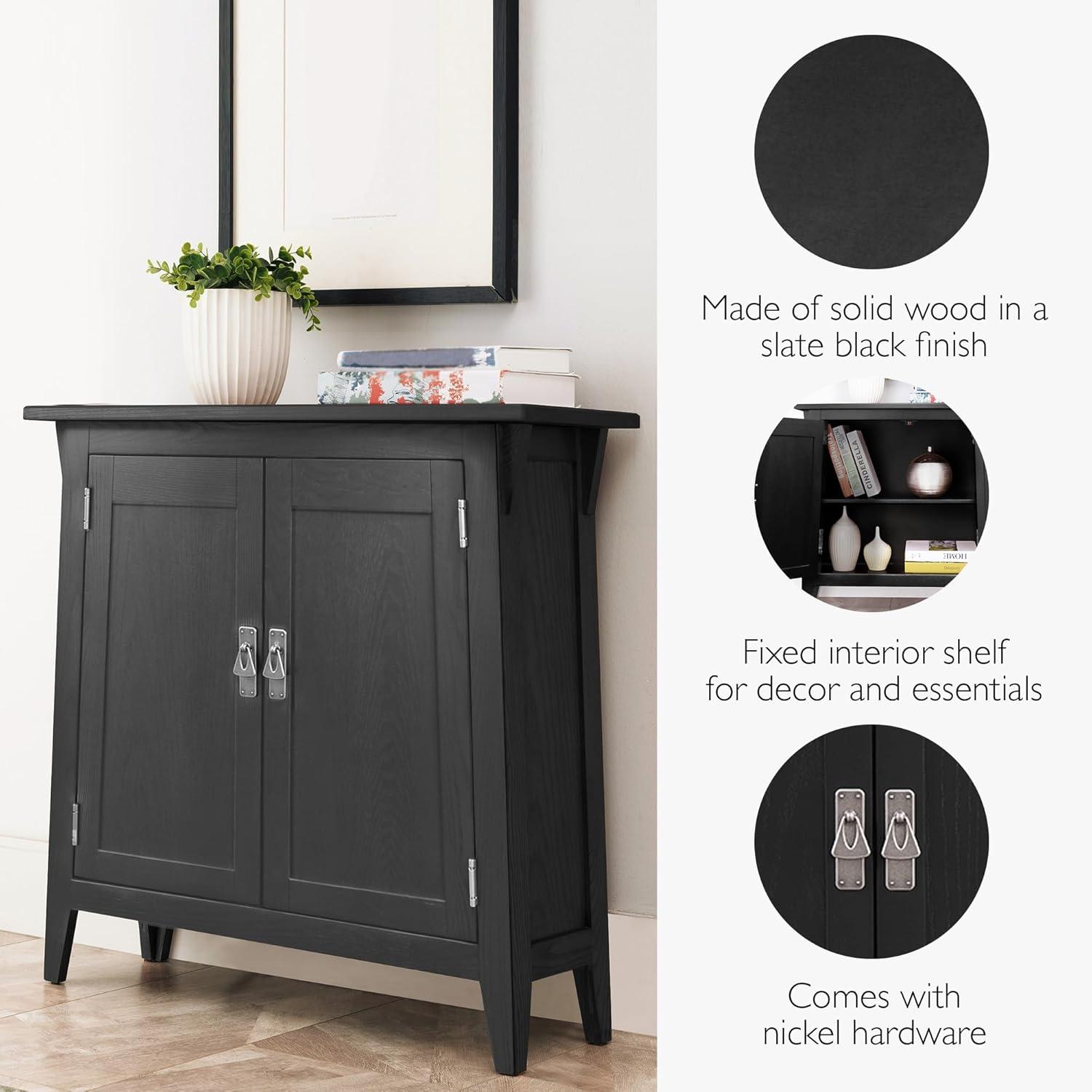 Mission Solid + Manufactured Wood Foyer Hall Cabinet Stand