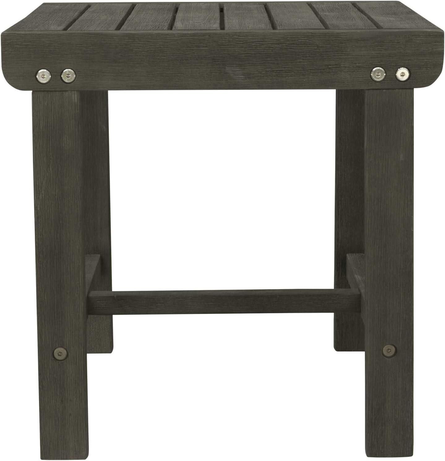 Renaissance-Inspired Outdoor Patio Wood Side Table - Timeless Elegance for Your Garden