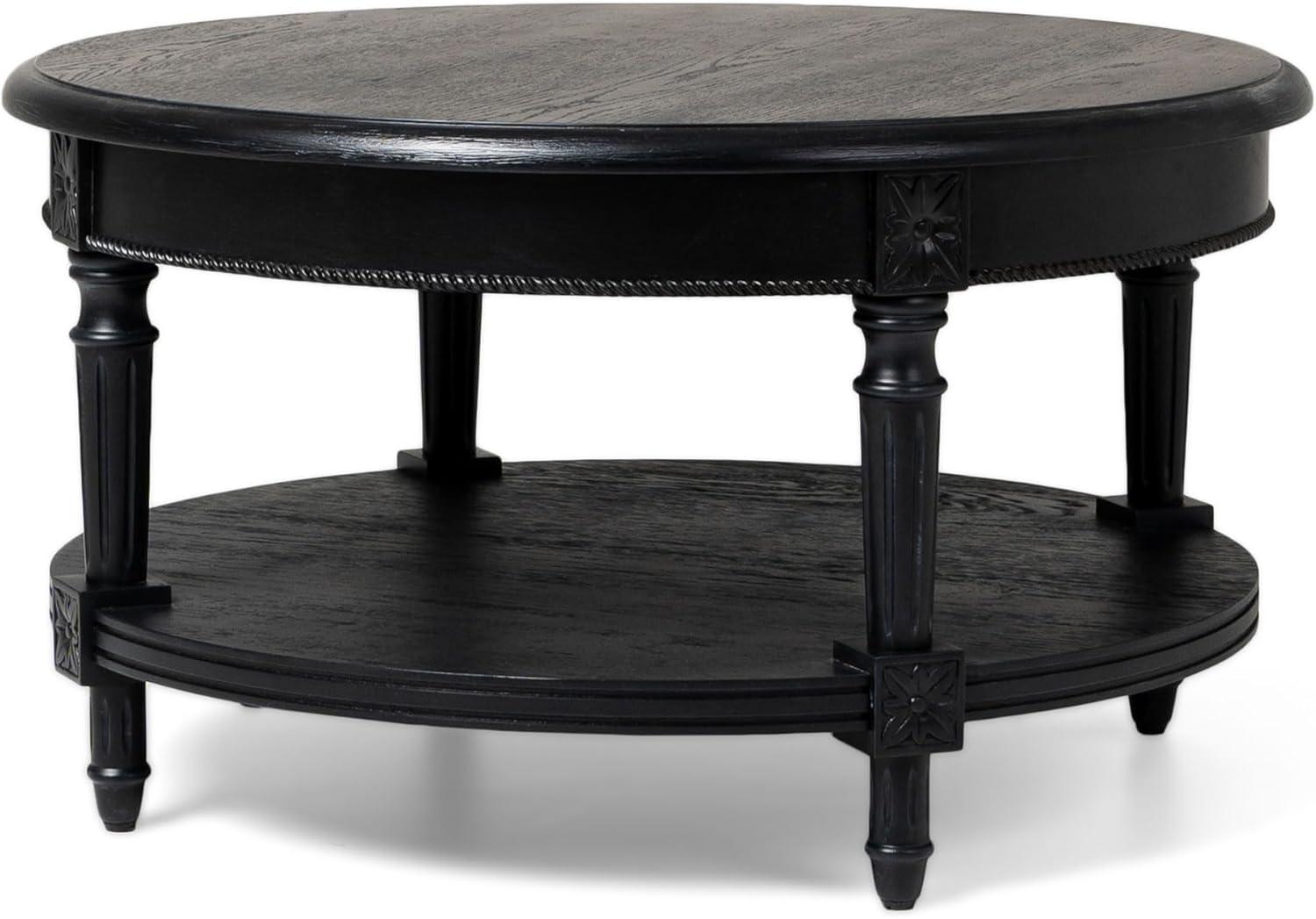 Maven Lane Pullman Round Wooden Coffee Table