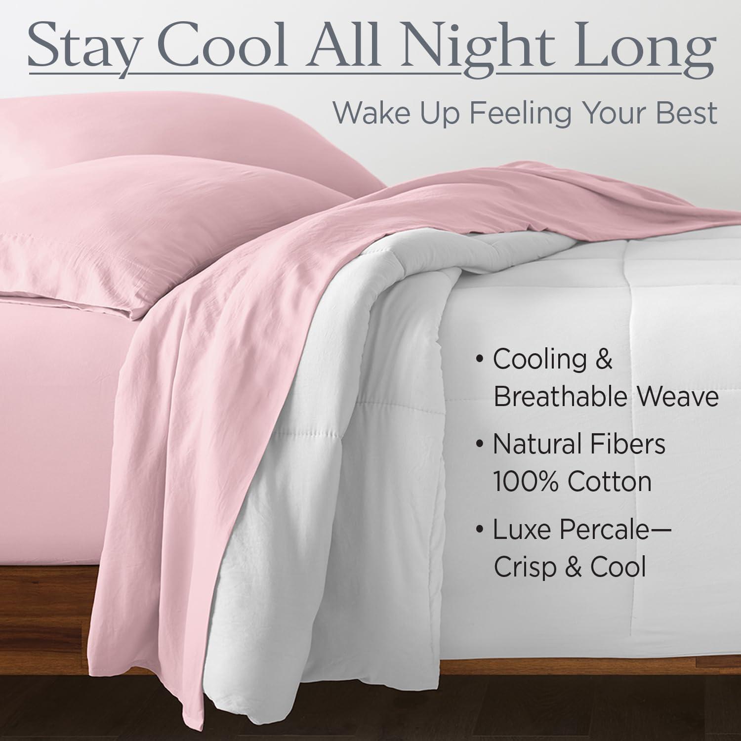 Ella Jayne Home 100% Cotton Percale Crisp and Cool Sheet Set