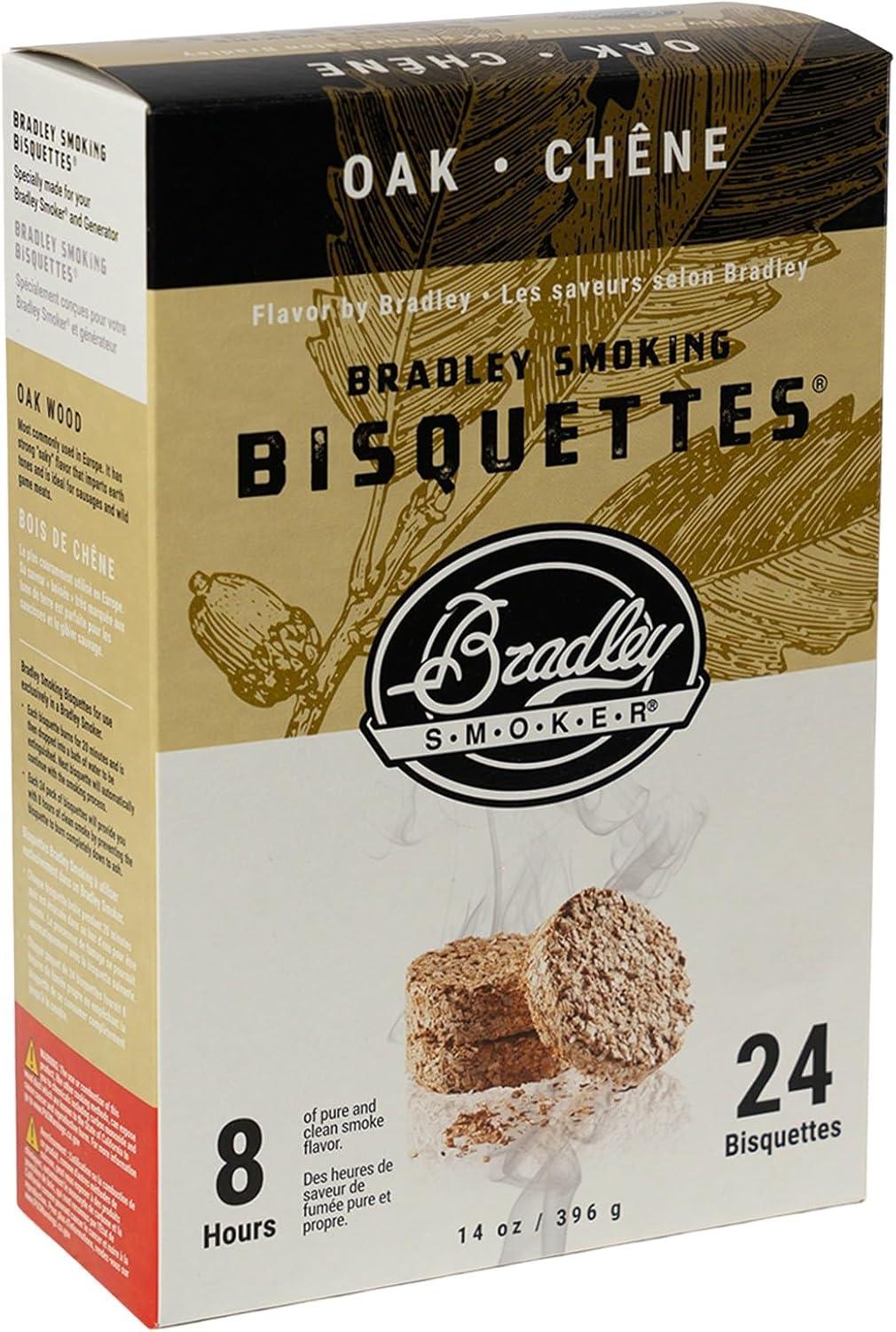 Bradley Oak Flavor Smoking Bisquettes for BBQ and Smoker