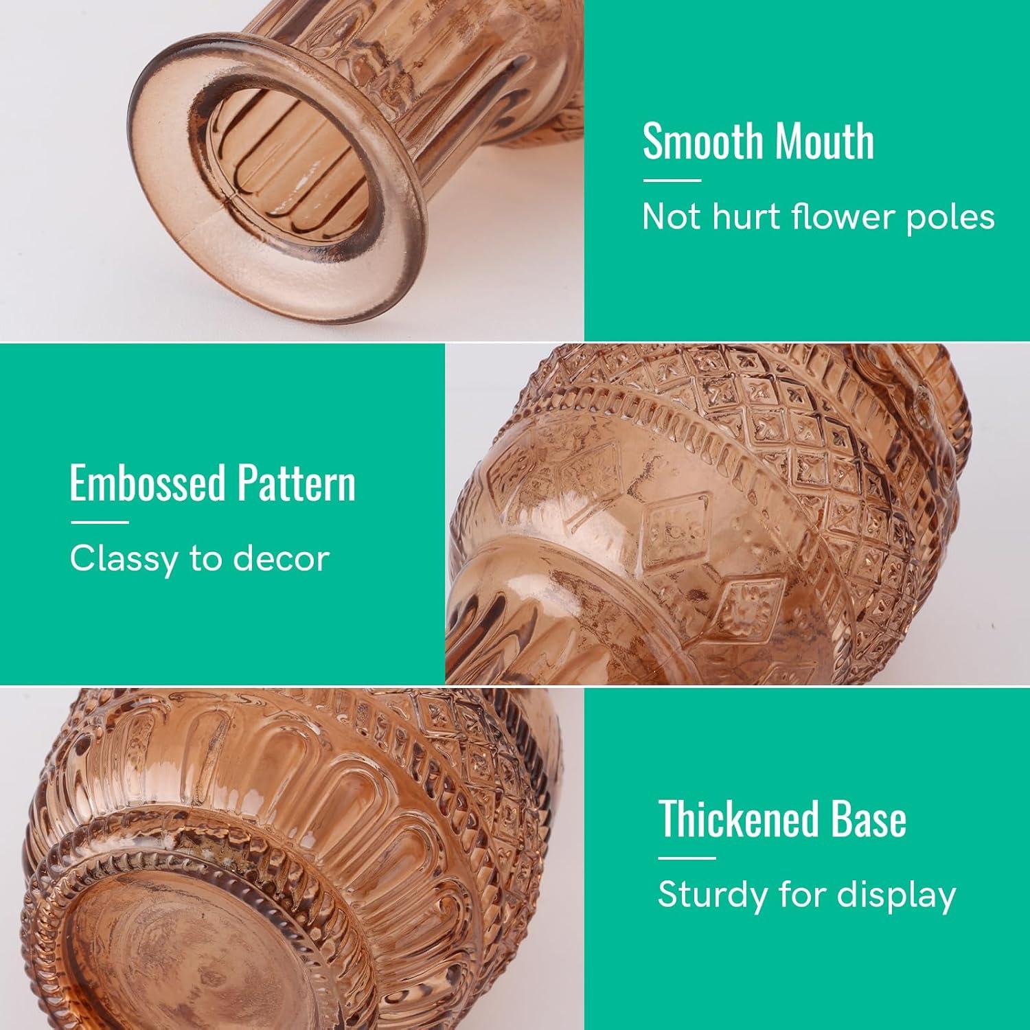 Bud Vases Set of 12, Small Glass Vases for Centerpieces, Small Flower Vases for Centerpieces, Vintage Mini Vase, Clear Bud Vase for Wedding Table Decor