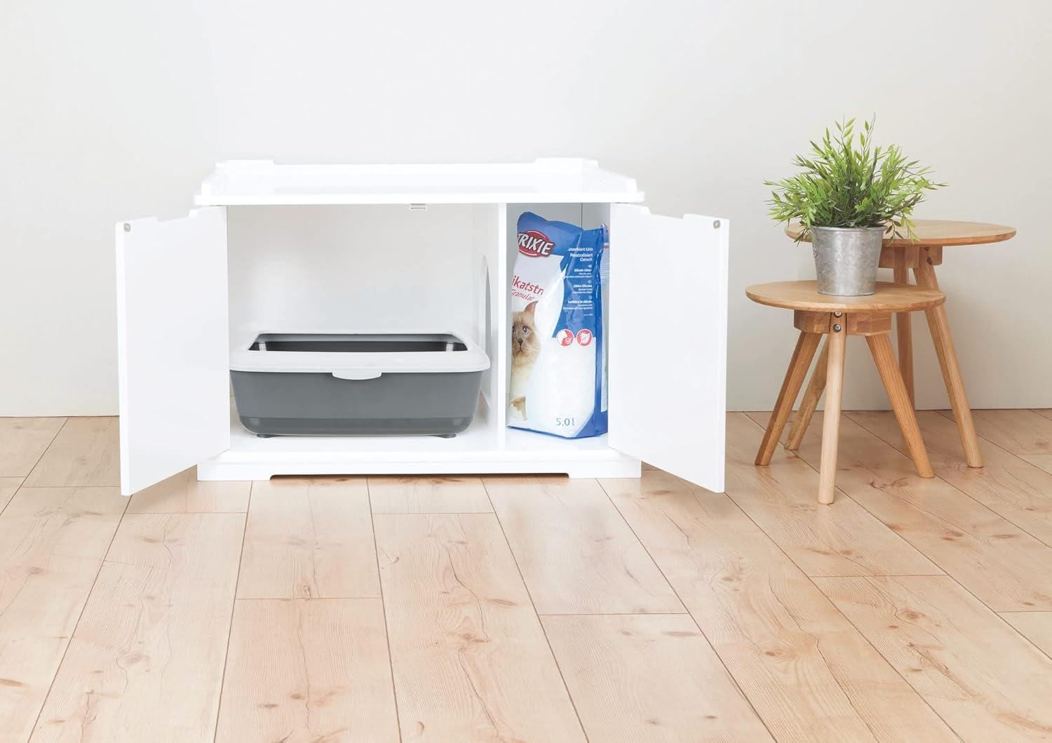 TRIXIE TRIXIE XL Furniture Style Litter Box Enclosure and Pet Home, Hidden Cat Litter Box